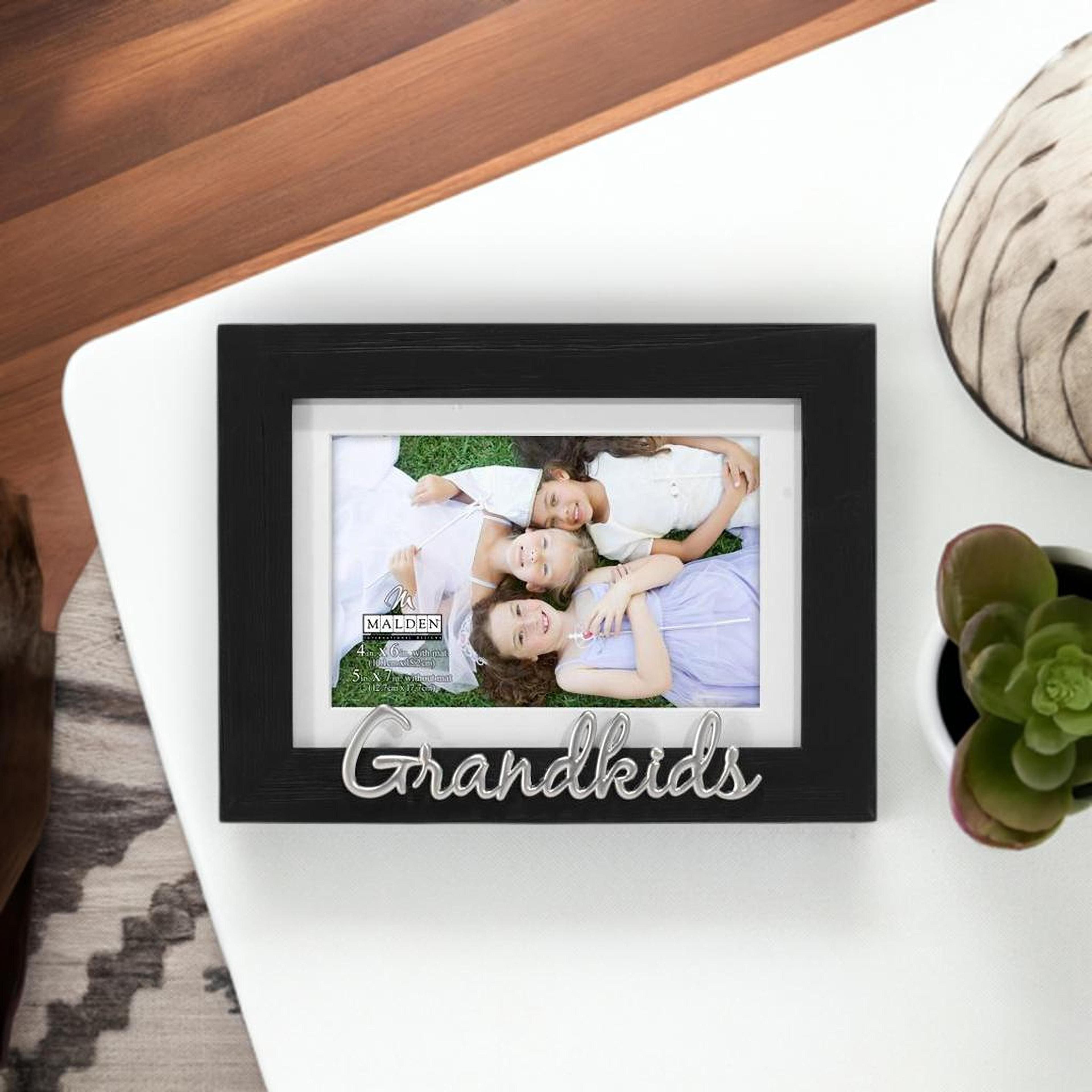 Malden International Designs Grandkids 4" x 6" Distressed Expression Frame with Mat