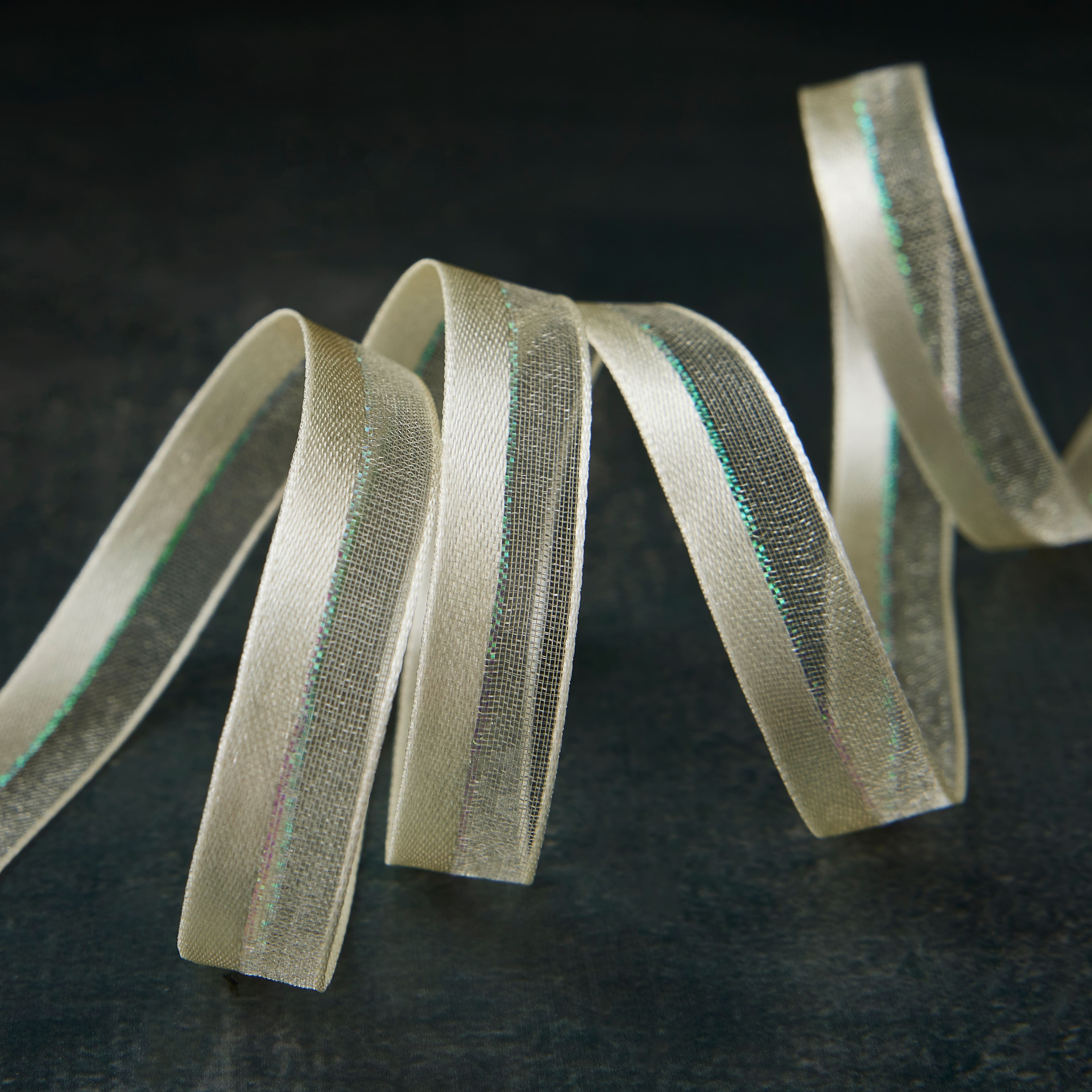 24 Pack: 3/8&#x27;&#x27; x 5yd. Sheer Satin Ribbon by Celebrate It&#x2122;