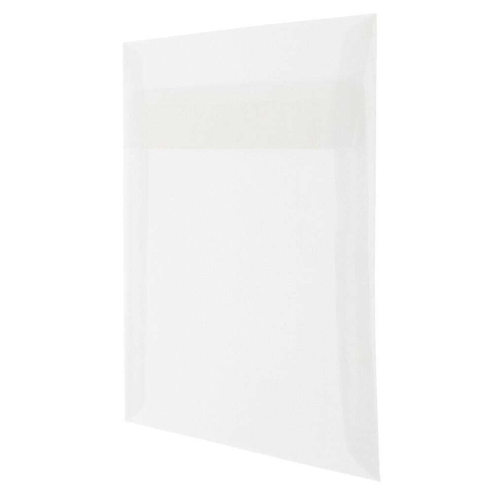 JAM Paper Clear Square Translucent Vellum Invitation Envelopes, 25ct.