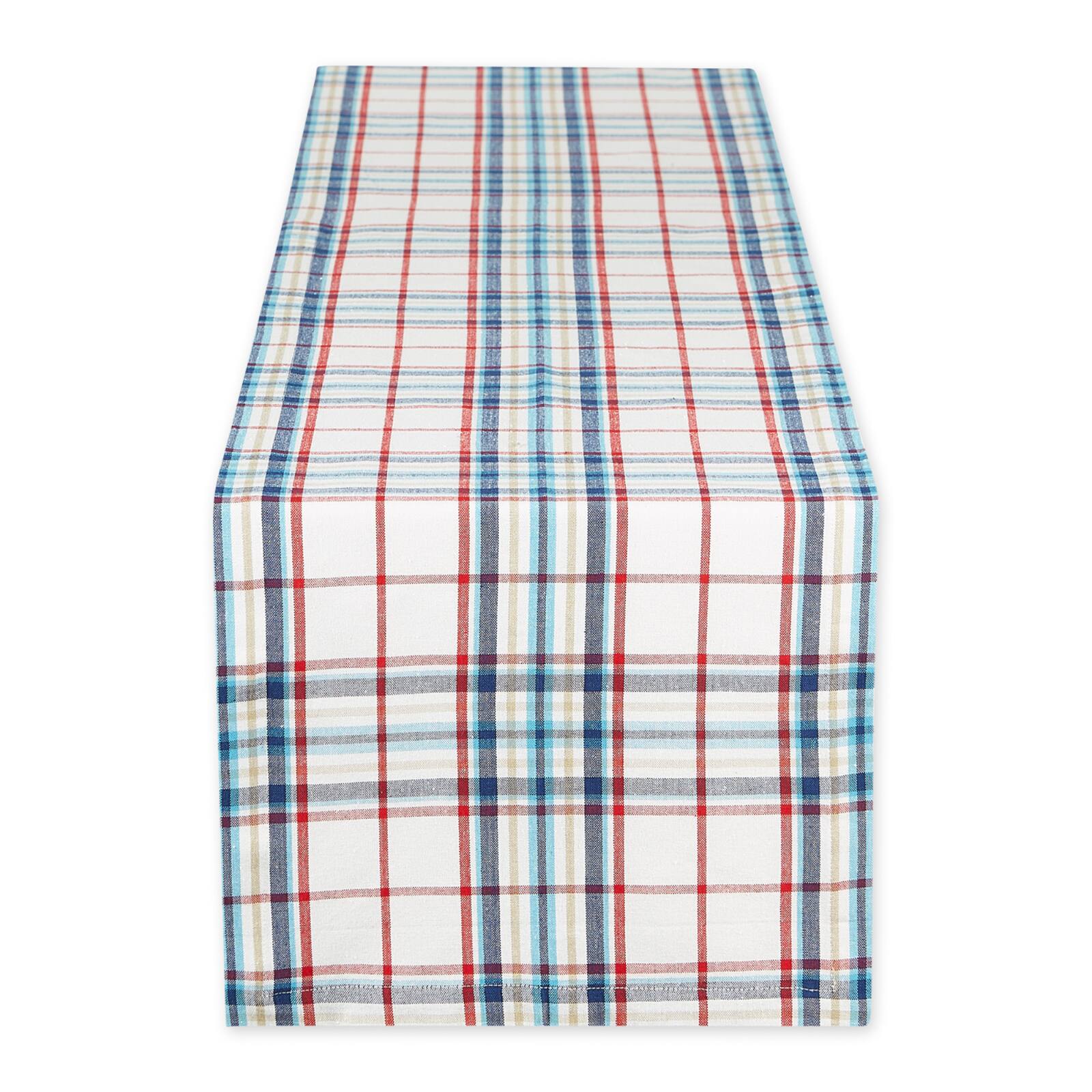 Lighthouse Plaid Table Runner 14" x 72"