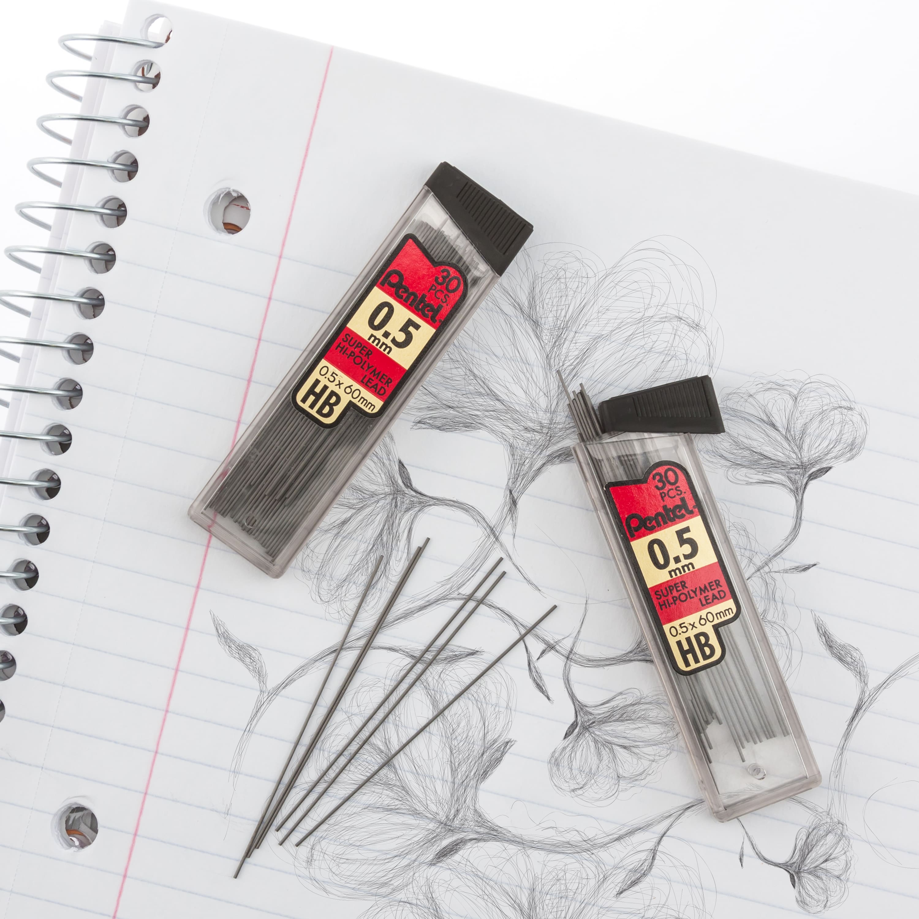 Pentel® 0.5mm HB Super Hi-Polymer Mechanical Pencil Lead Refills, 90ct.