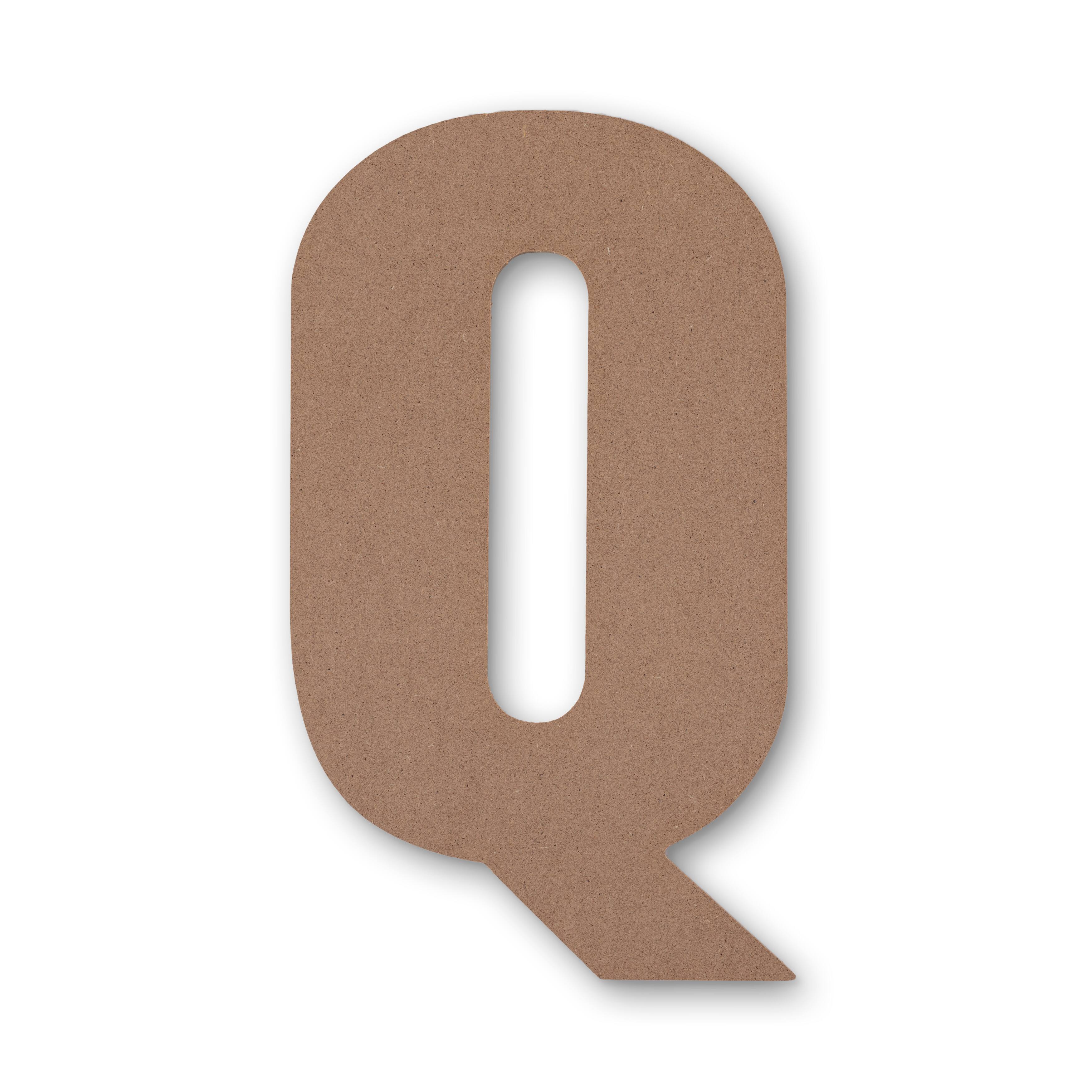 10.5 Wood Letter by Make Market | Alphabet Q | 10.5 in