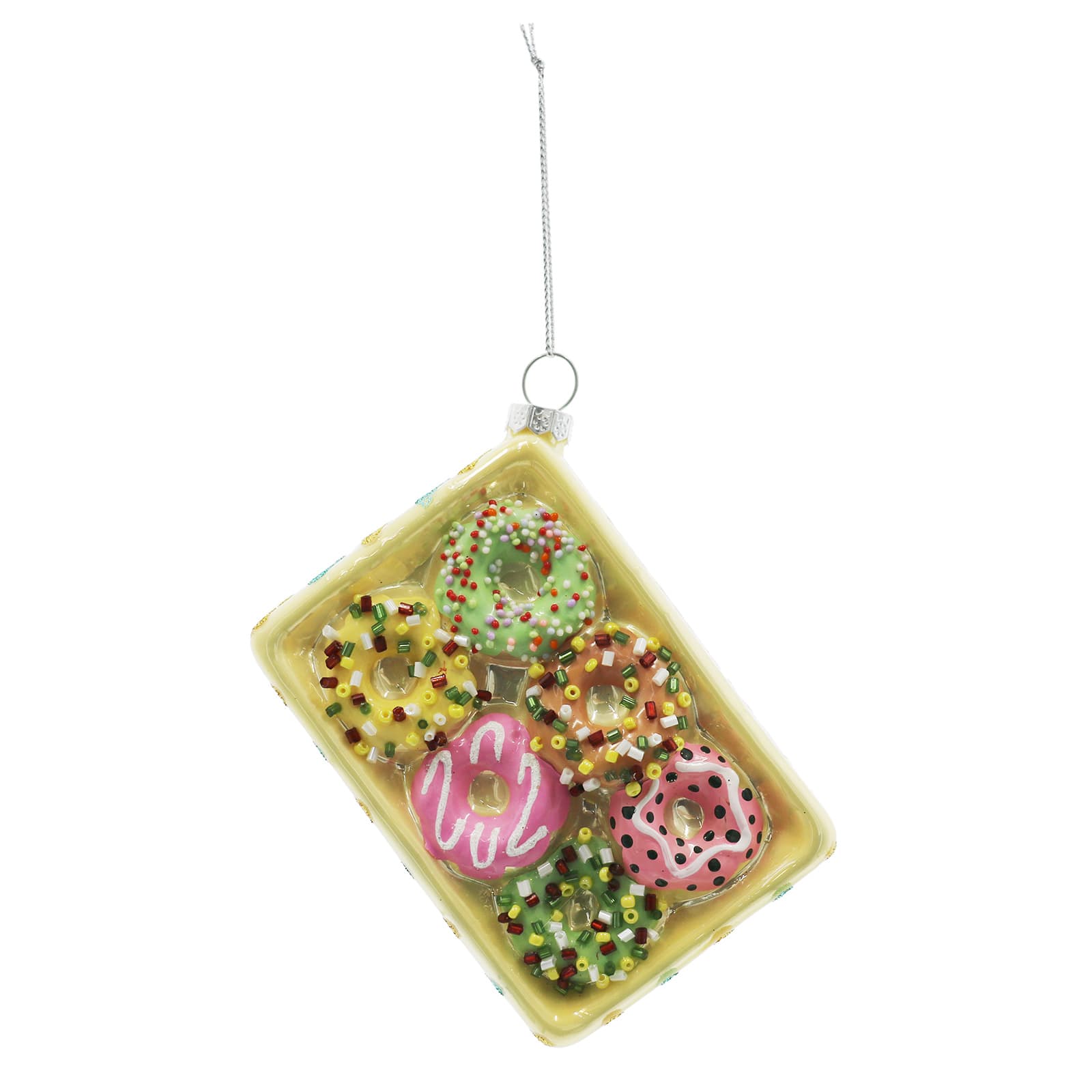 4.75&#x22; Donut Tray Glass Ornament by Ashland&#xAE;