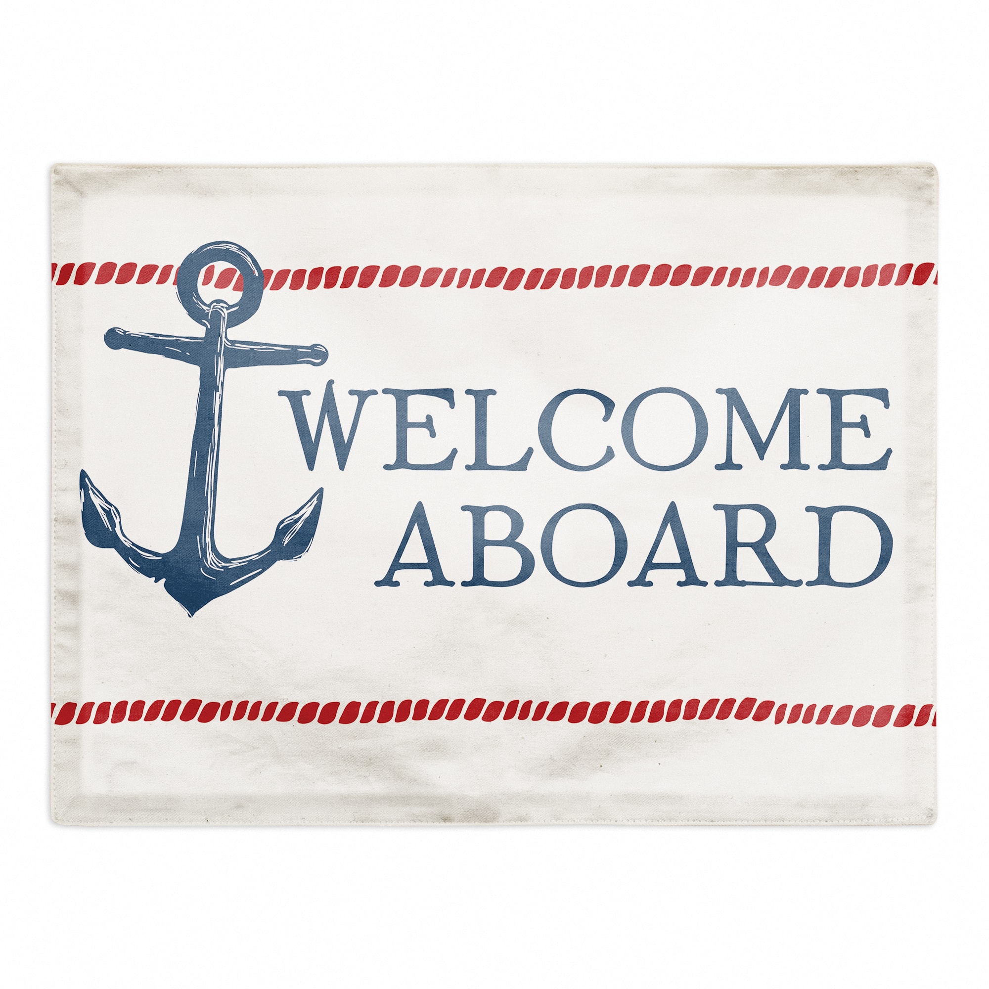 18&#x22; Welcome Aboard Poly Twill Placemat