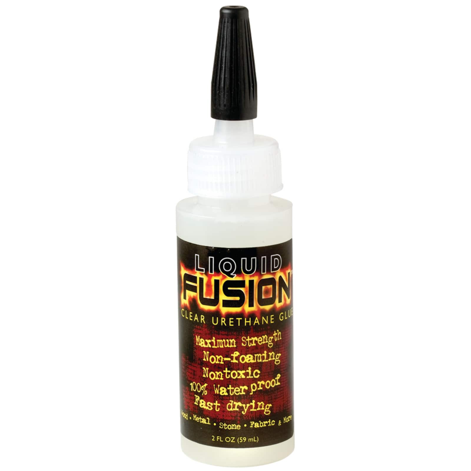LIQUID FUSION 2 Oz Clear Urethane Adhesive Bottle Permanent Heavy Duty  Dries Clear Indoor Outdoor Use -  Israel