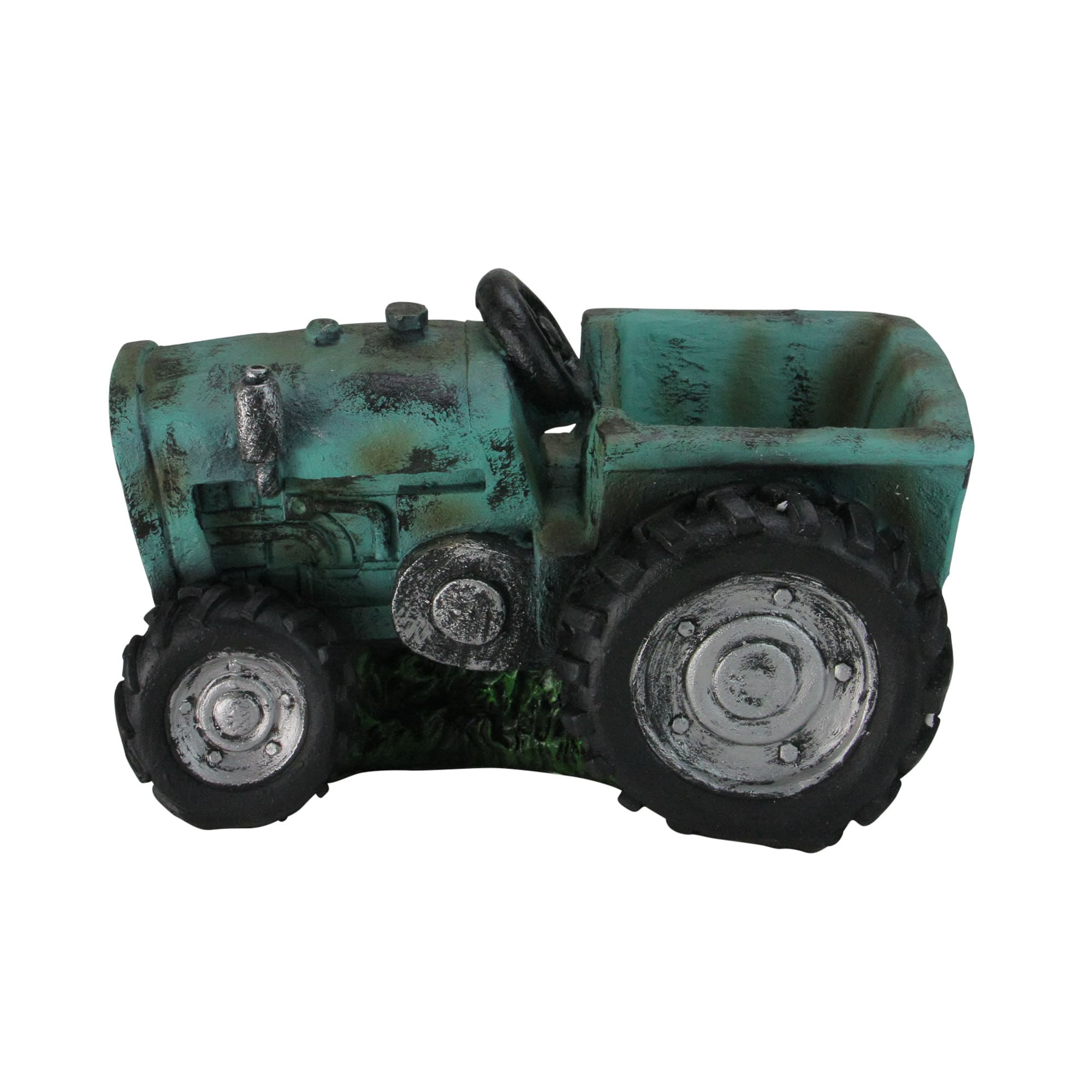 12.25&#x22; Distressed Tractor Patio Planter