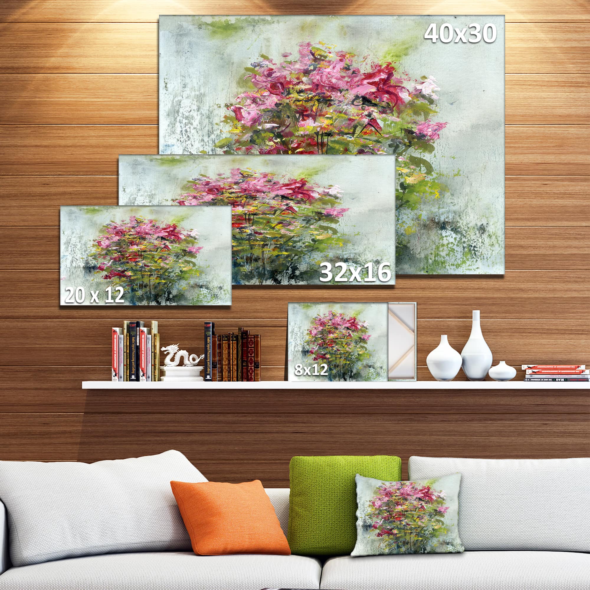 Designart - Bouquets Of Roses Painting Art - Floral Art Canvas Print