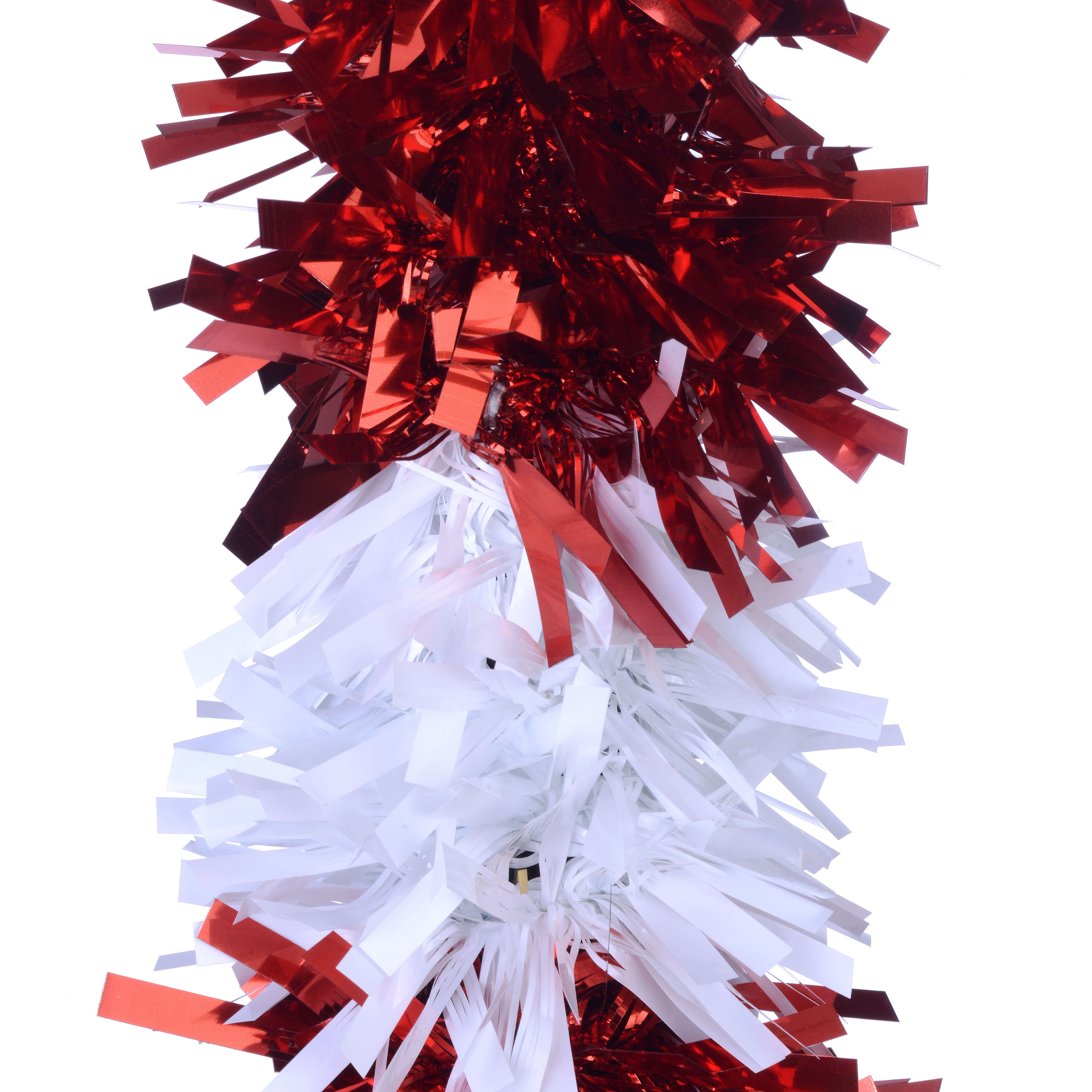 36&#x22; Red &#x26; White Tinsel Candy Cane D&#xE9;cor by Ashland&#xAE;