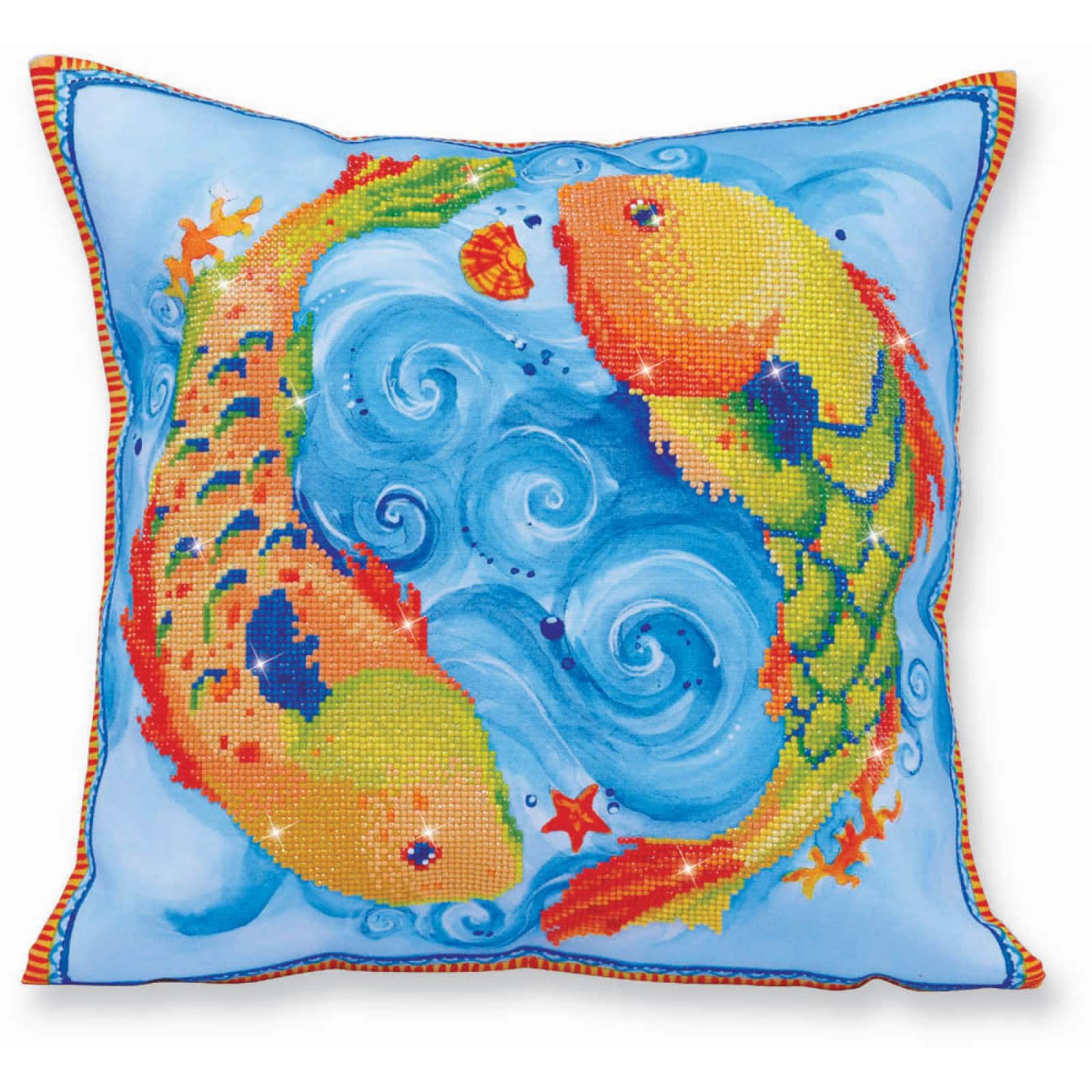 Diamond Dotz&#xAE; Advanced Dancing Fish Decorative Pillow Kit