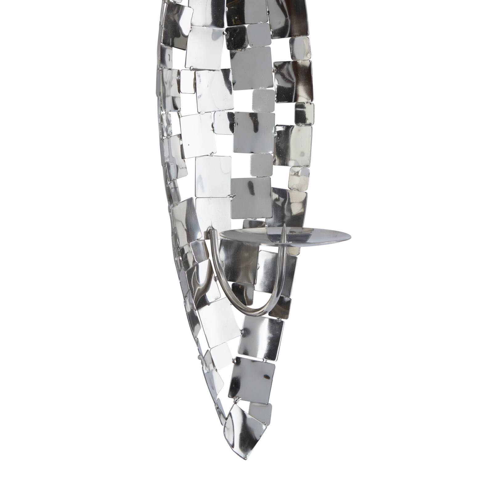 20&#x22; Silver Contemporary Wall Sconce