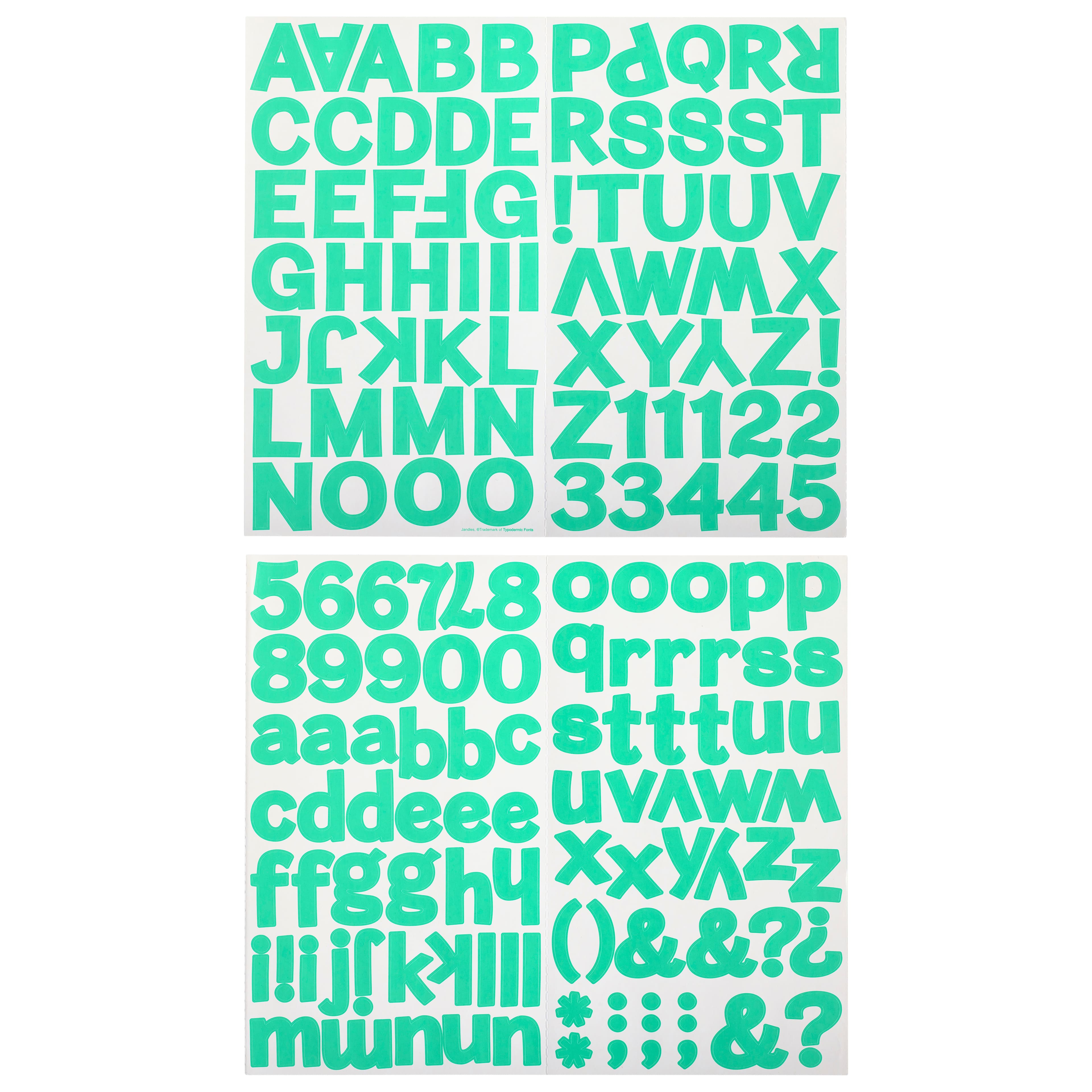 Block Alphabet & Number Stickers by Recollections™, Color: Mint | Michaels