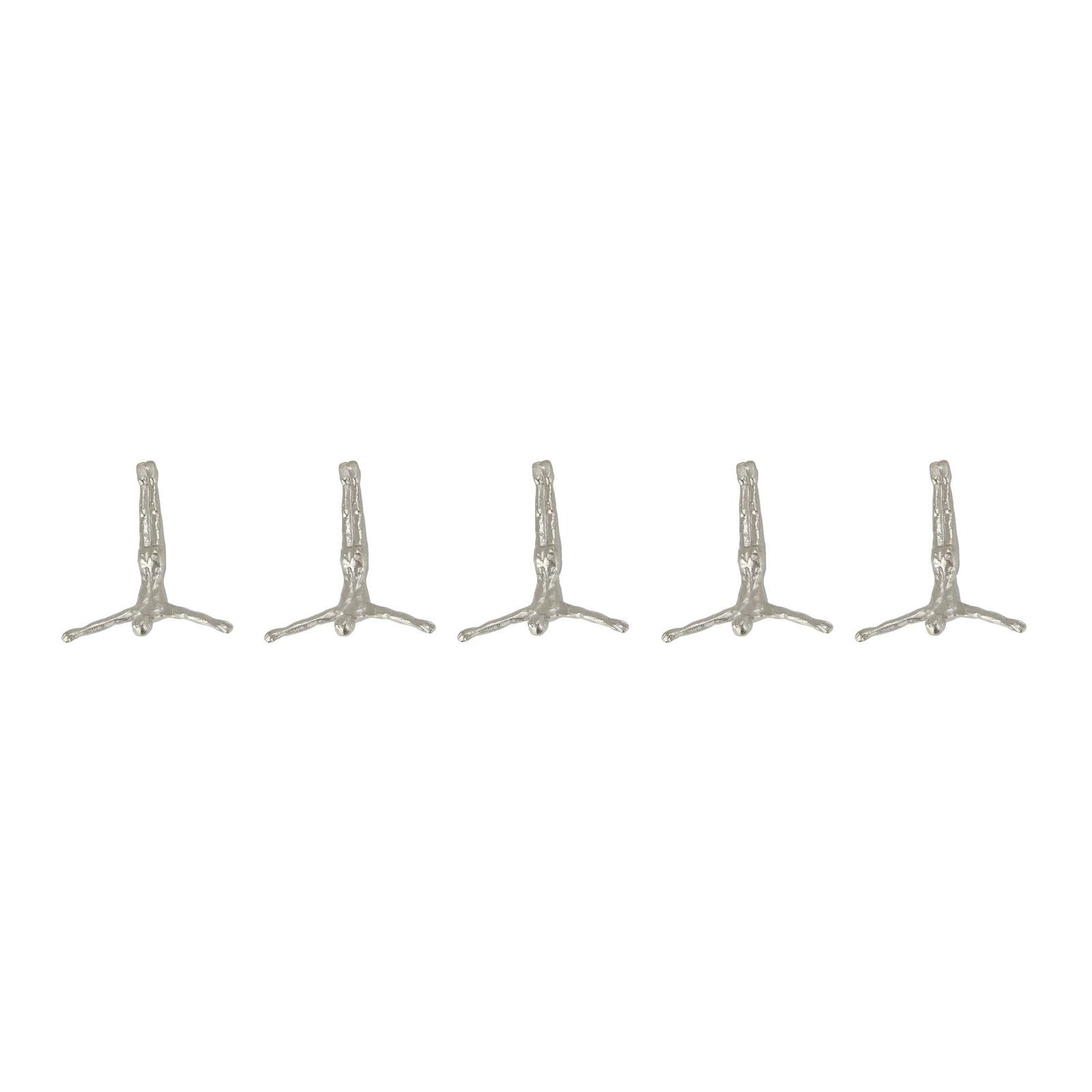 10&#x22; Aluminum Modern Figurine Wall D&#xE9;cor Set