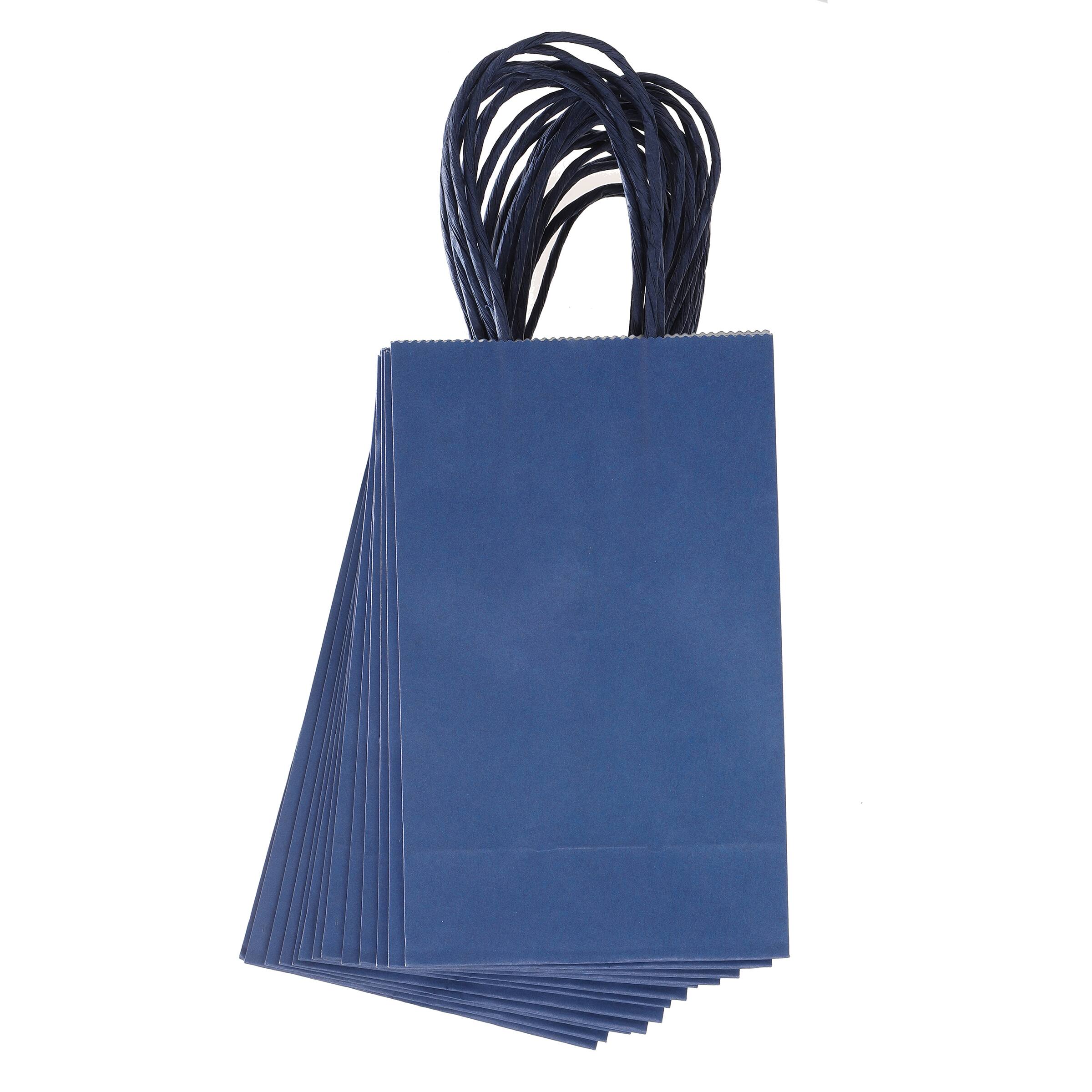 small navy gift bags