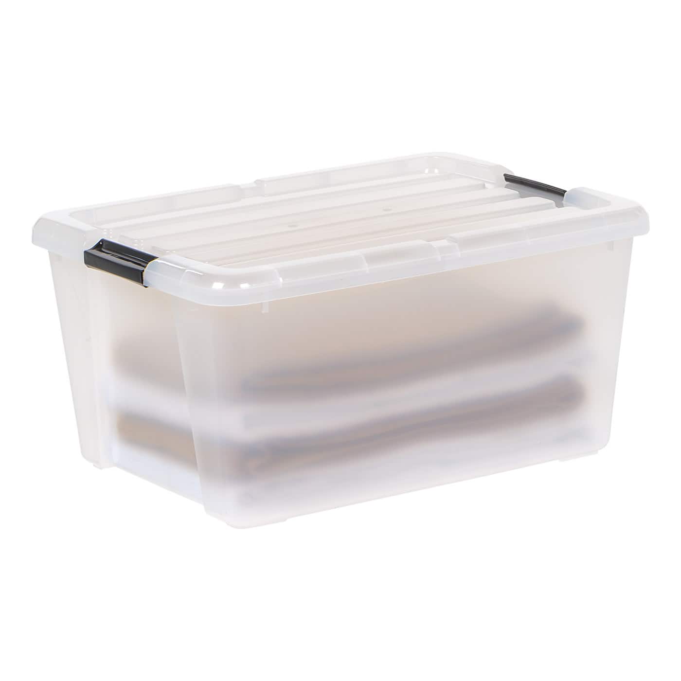 IRIS® 45qt. Clear Latching Storage Boxes, 4ct.