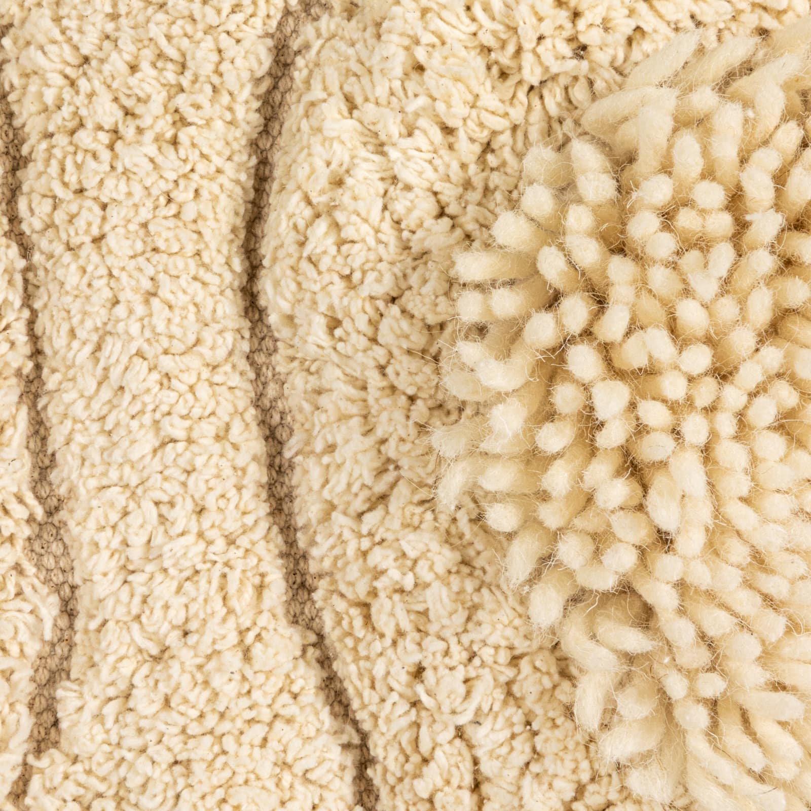 Hello Honey® 43" x 36" Natural Textured Harmony Tufted Rug