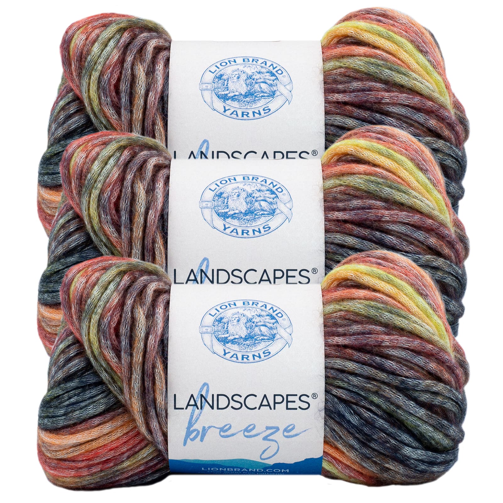 3 Pack Lion Brand&#xAE; Landscapes&#xAE; Breeze Yarn