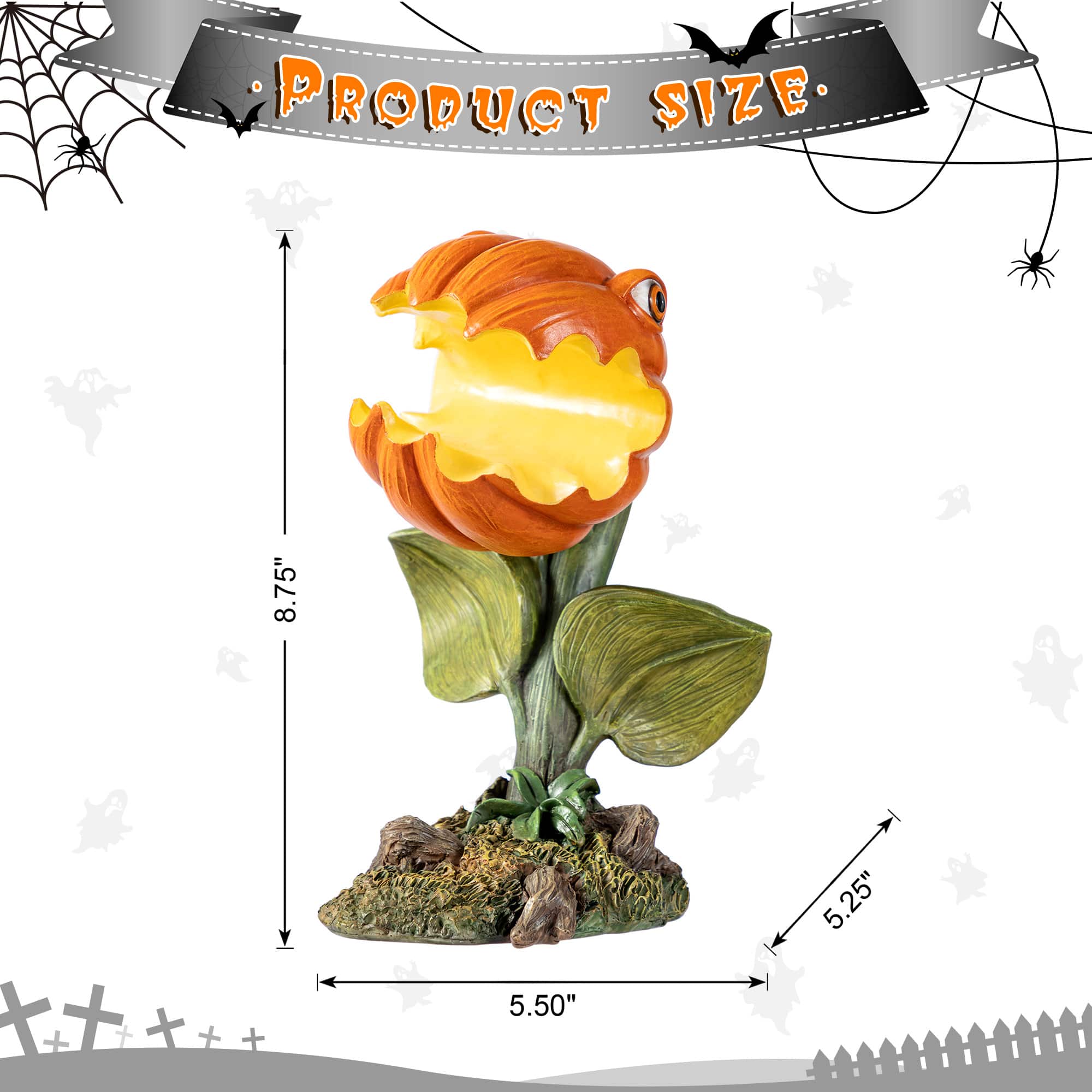 Glitzhome&#xAE; 8.75&#x22;H Halloween Resin Chomper Table Decor