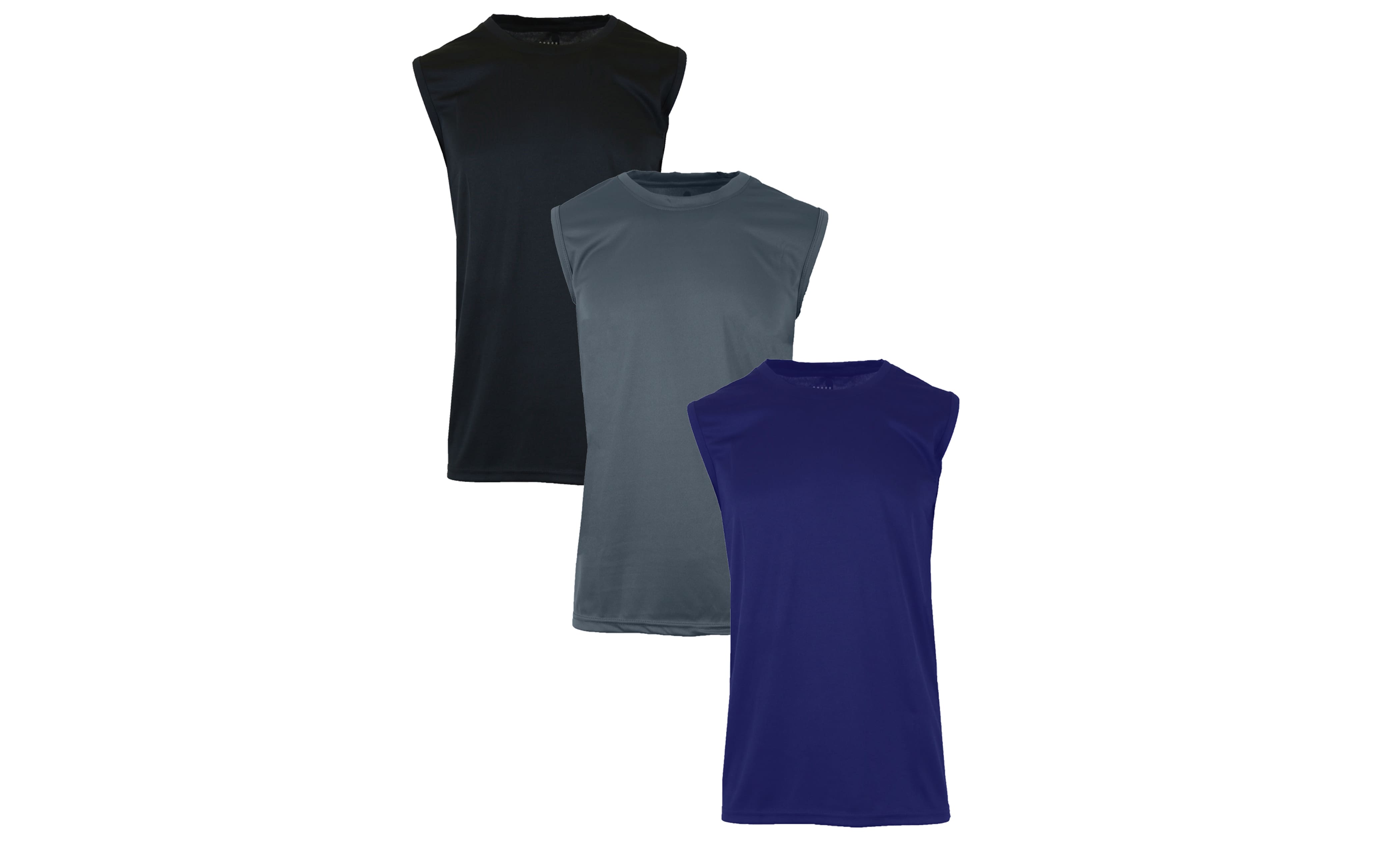 Galaxy by Harvic Performance Men's Muscle T-Shirt 3 Pack