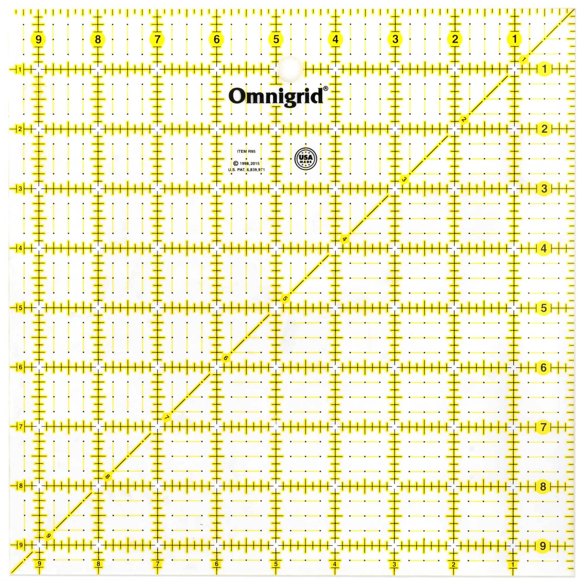 Omnigrid&#xAE; 9.5&#x22; x 9.5&#x22; Square Quilting &#x26; Sewing Ruler