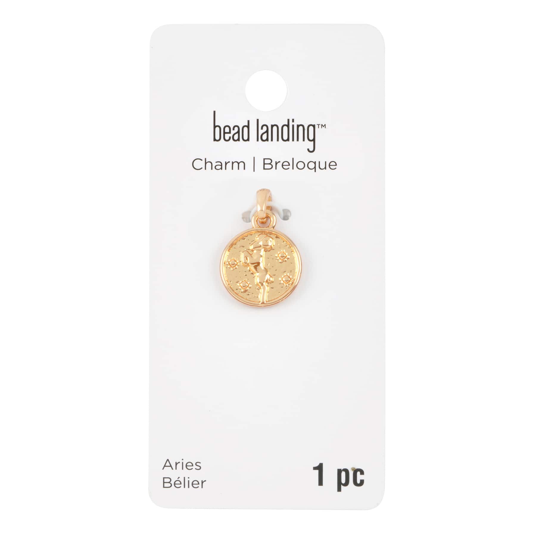 12 Pack: Metal Zodiac Coin Charm by Bead Landing&#x2122;