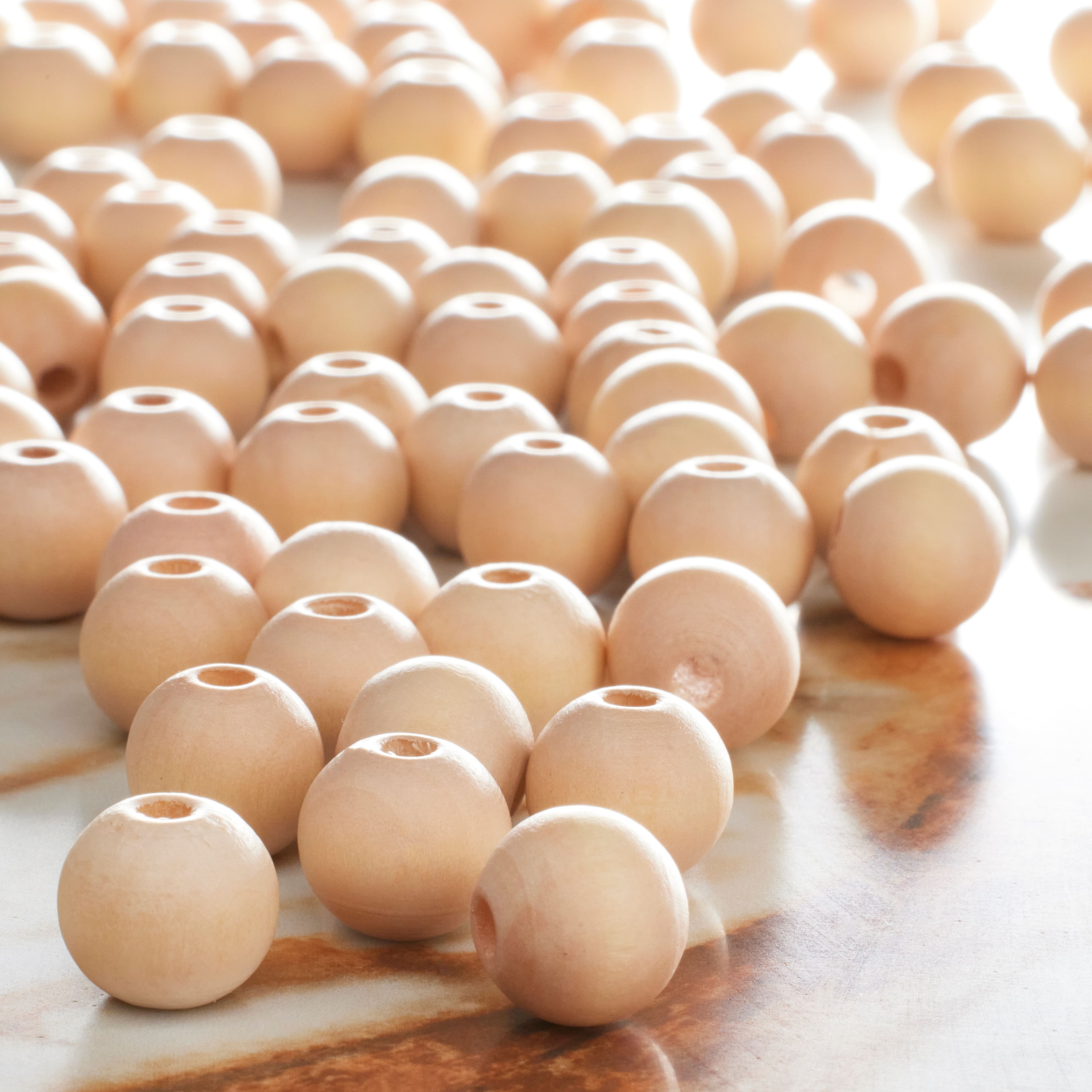 11mm Natural Wood Round Craft Beads by Bead Landing™