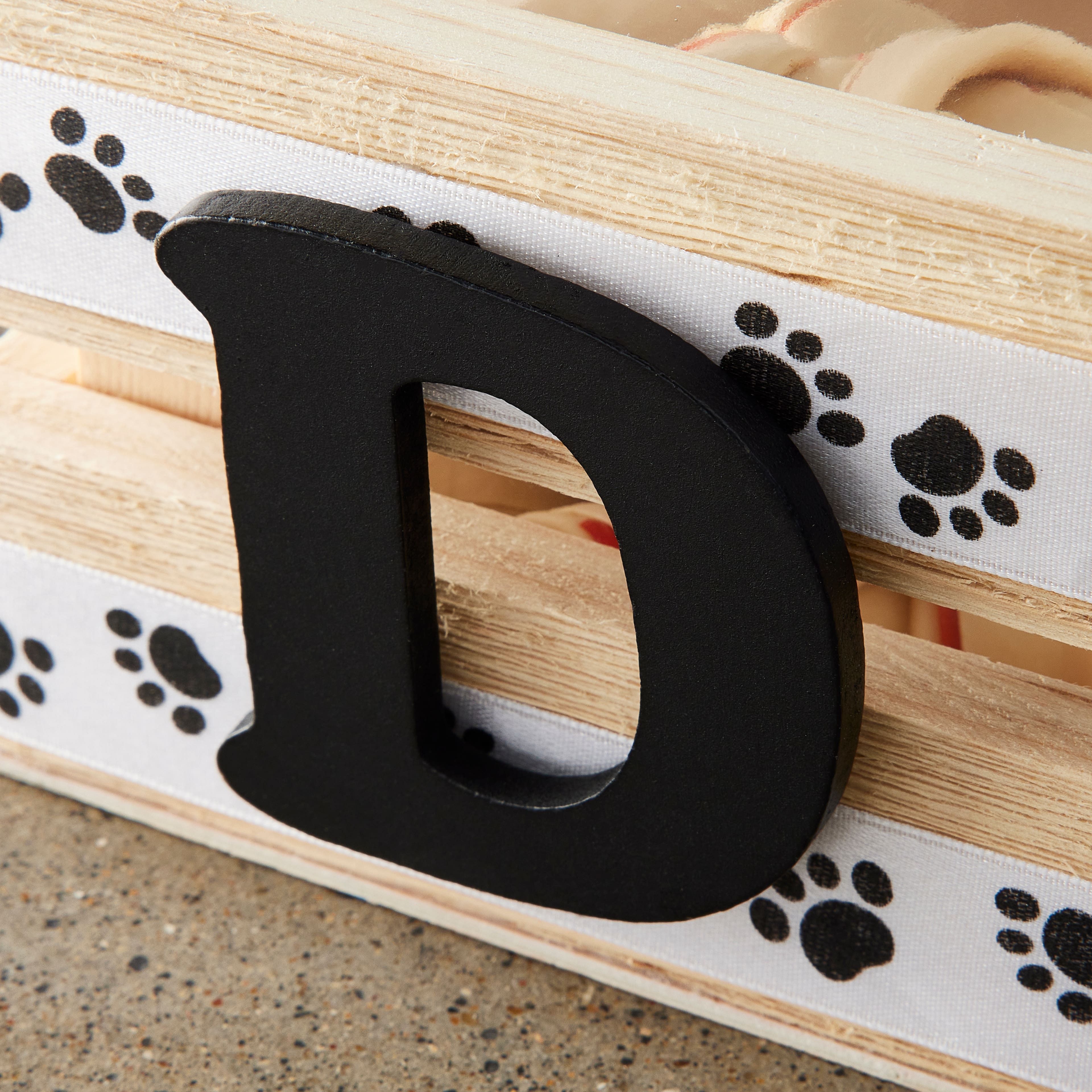 12 Pack: 2.5" Black MDF Whimsy Letter by Make Market®