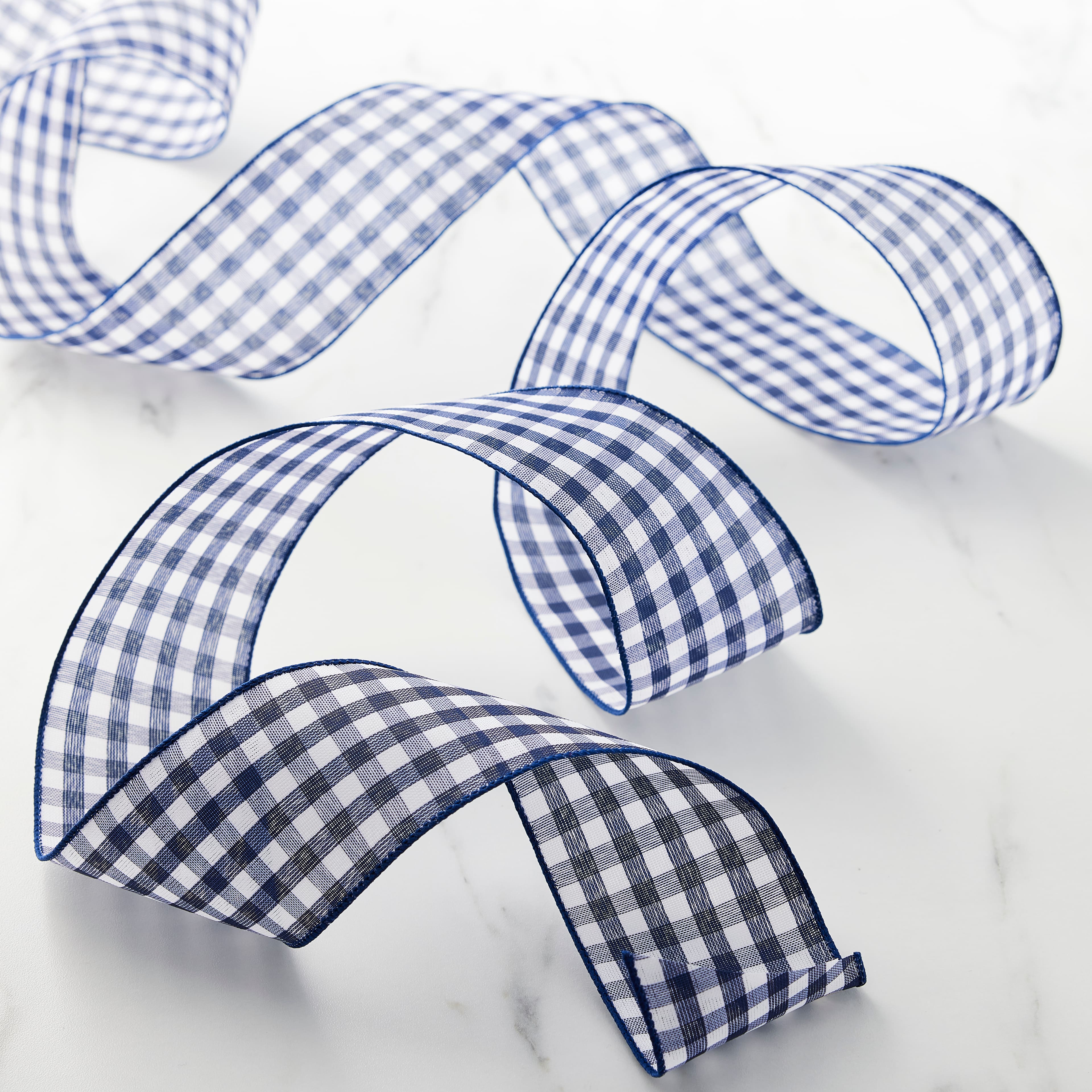 12 Pack: 2.5" x 8.3yd. Gingham Wired Ribbon by Celebrate It™