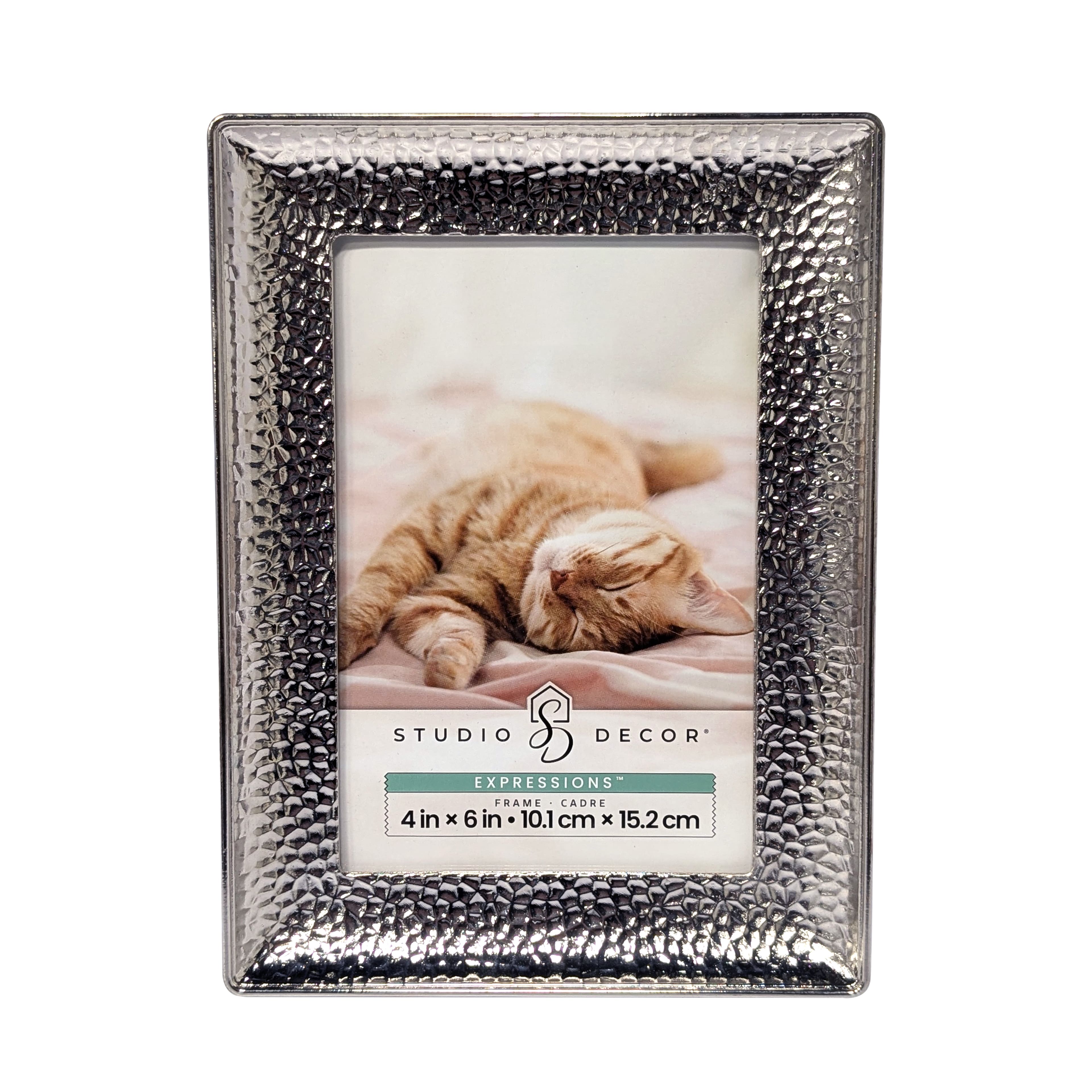 Expressions&#x2122; Silver Hammered Metal Frame by Studio D&#xE9;cor&#xAE;