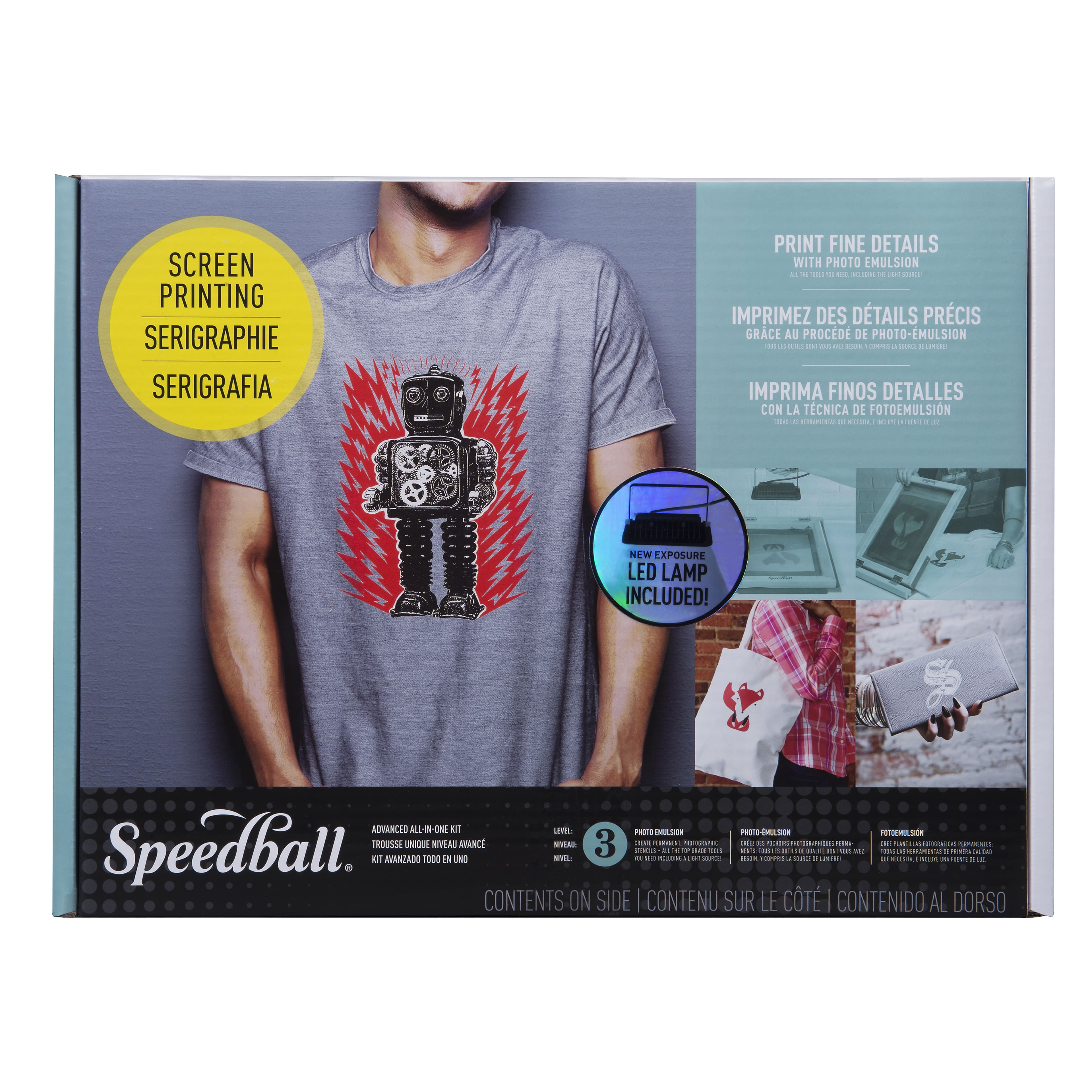 Speedball : Fluorescent Fabric Screen Printing Ink : 8oz : Hot