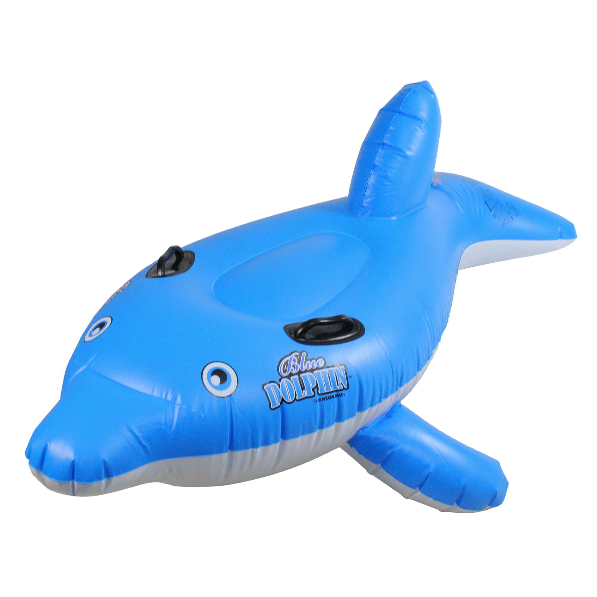 Swimline 61&#x22; Inflatable Blue Ride-On Dolphin Pool Float