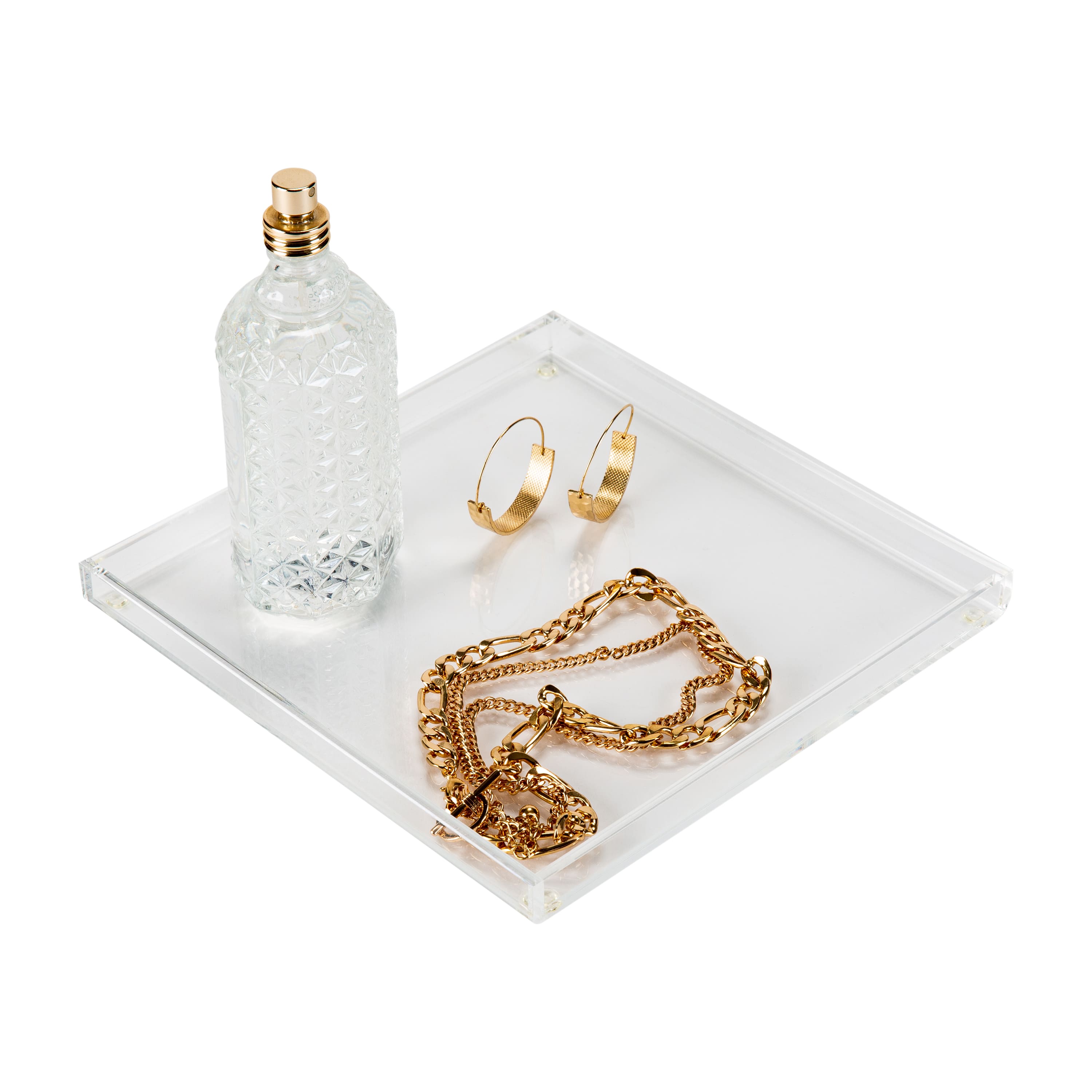 Organize It All 8" Acrylic Clear Accessory Tray