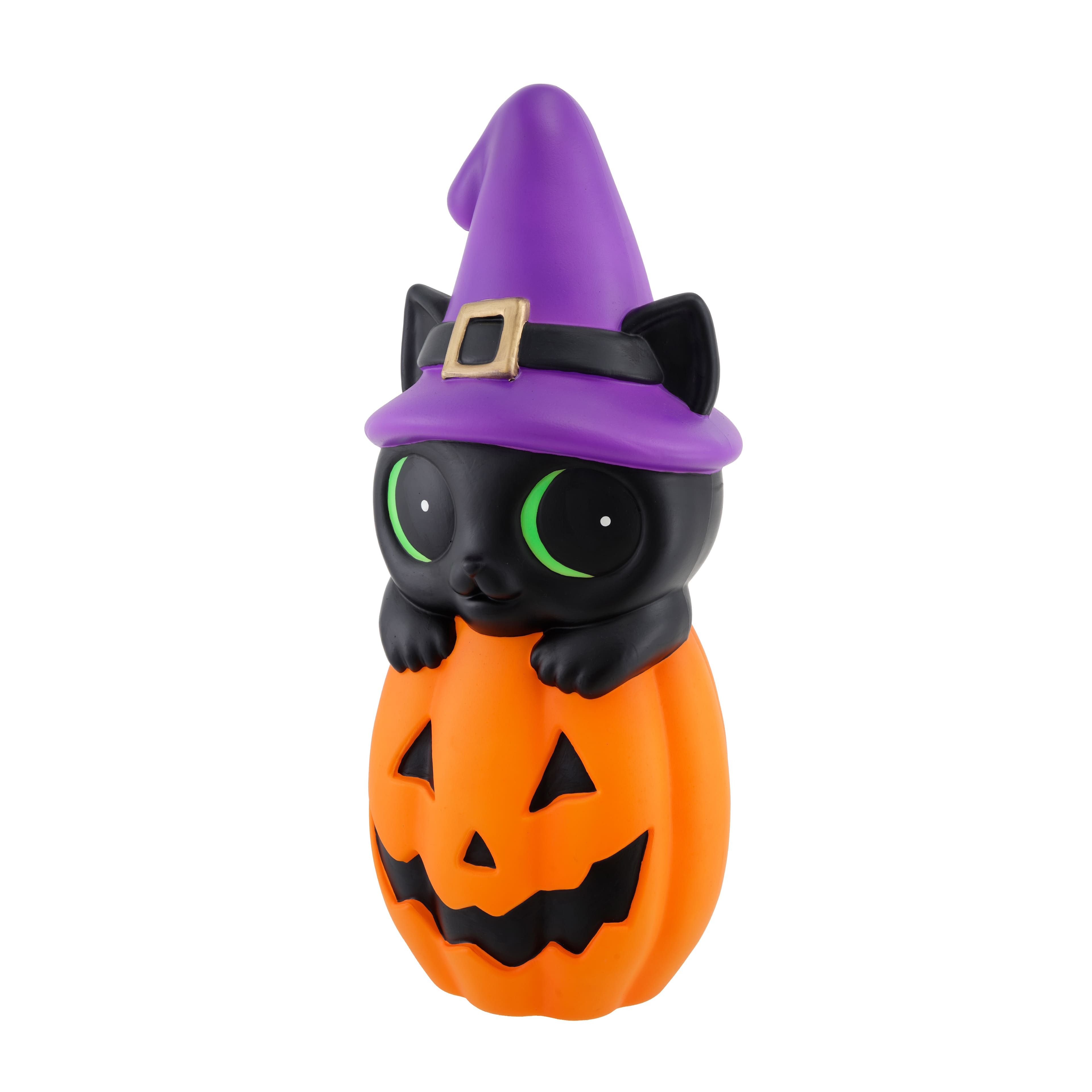 24&#x22; LED Lighted Cat &#x26; Pumpkin Blow Mold by Ashland&#xAE;