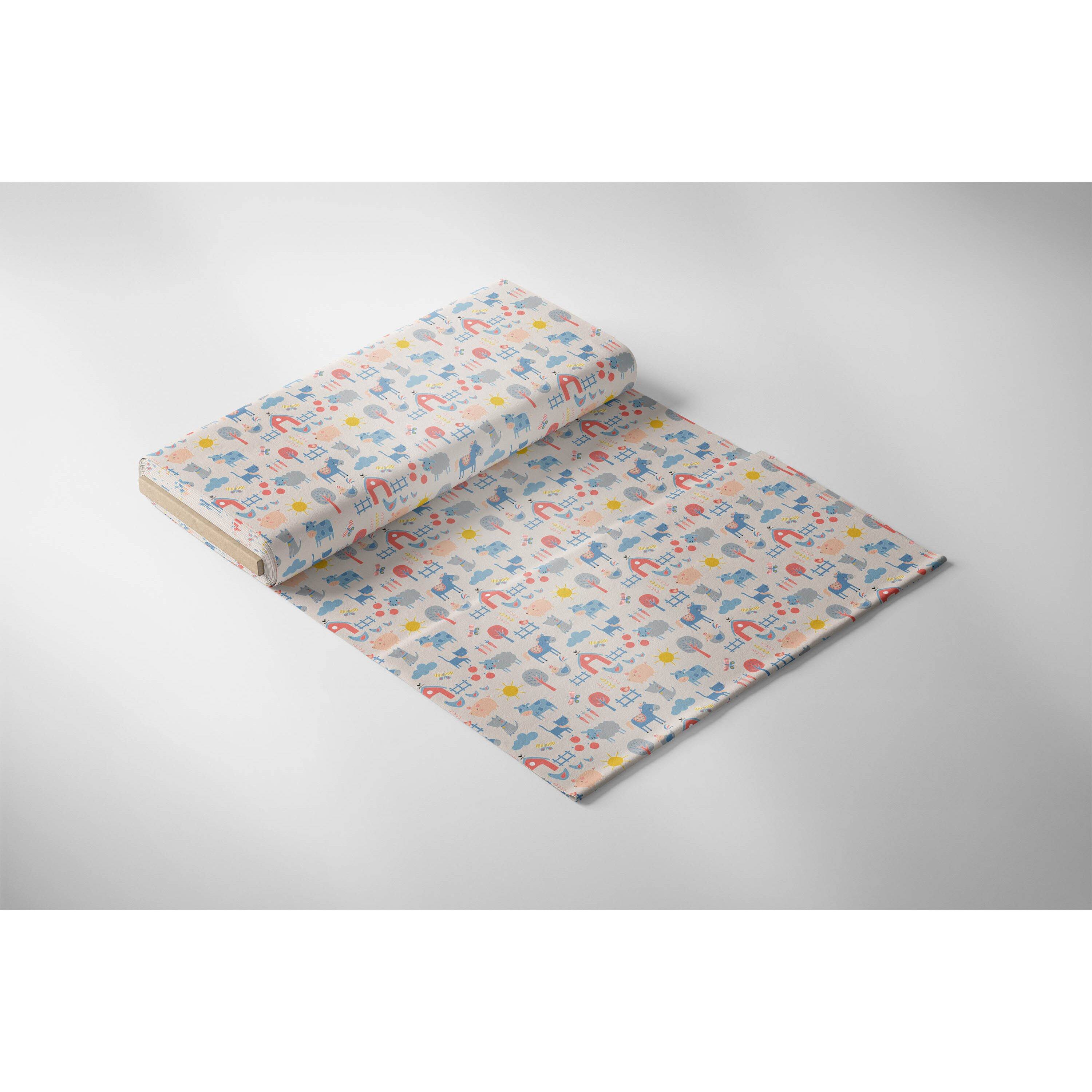 Emma & Mila® Farm Peach Cotton Fabric 8yd. Bolt