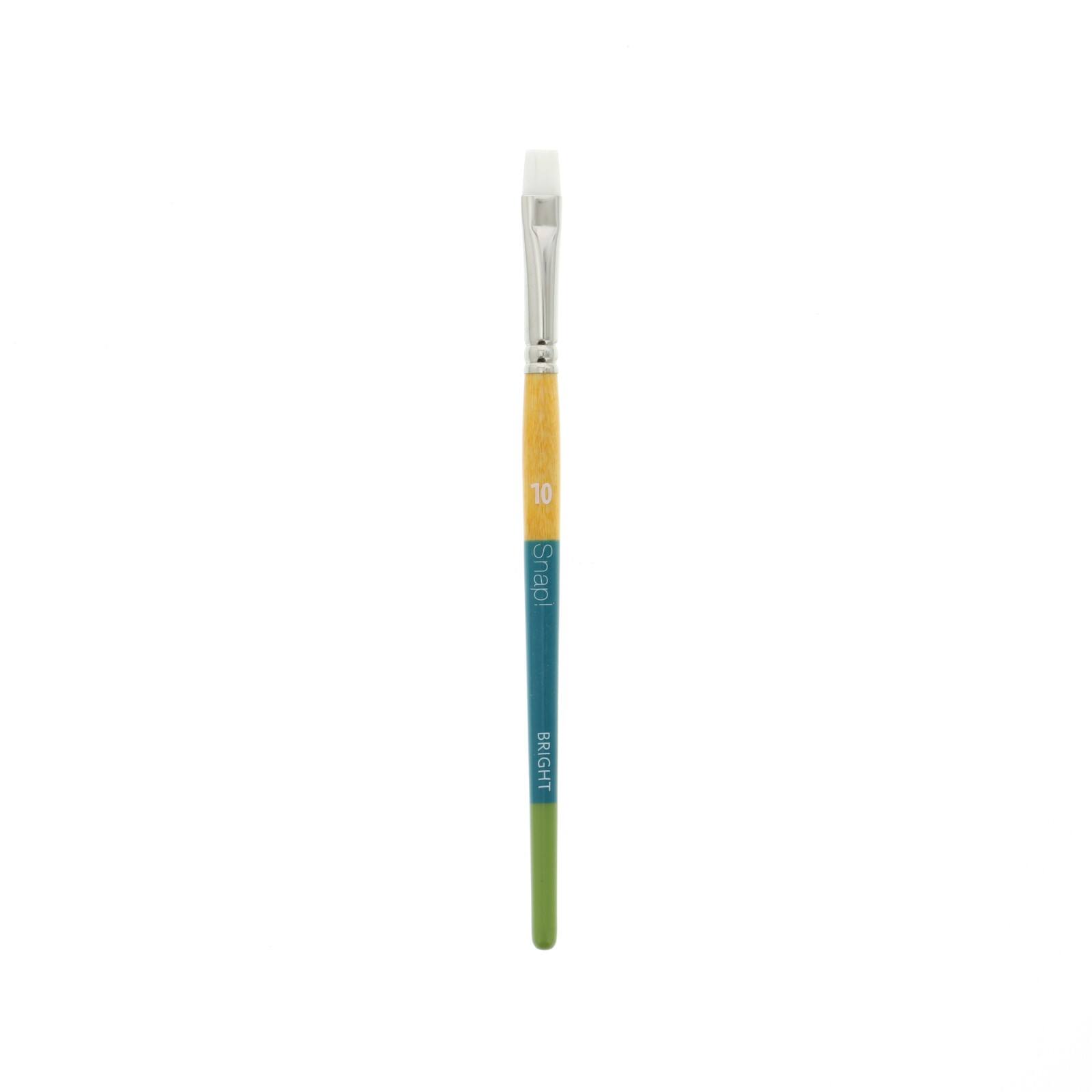 Princeton™ Snap!™ Series 9850 White Taklon Short Handle Bright Shader Brush