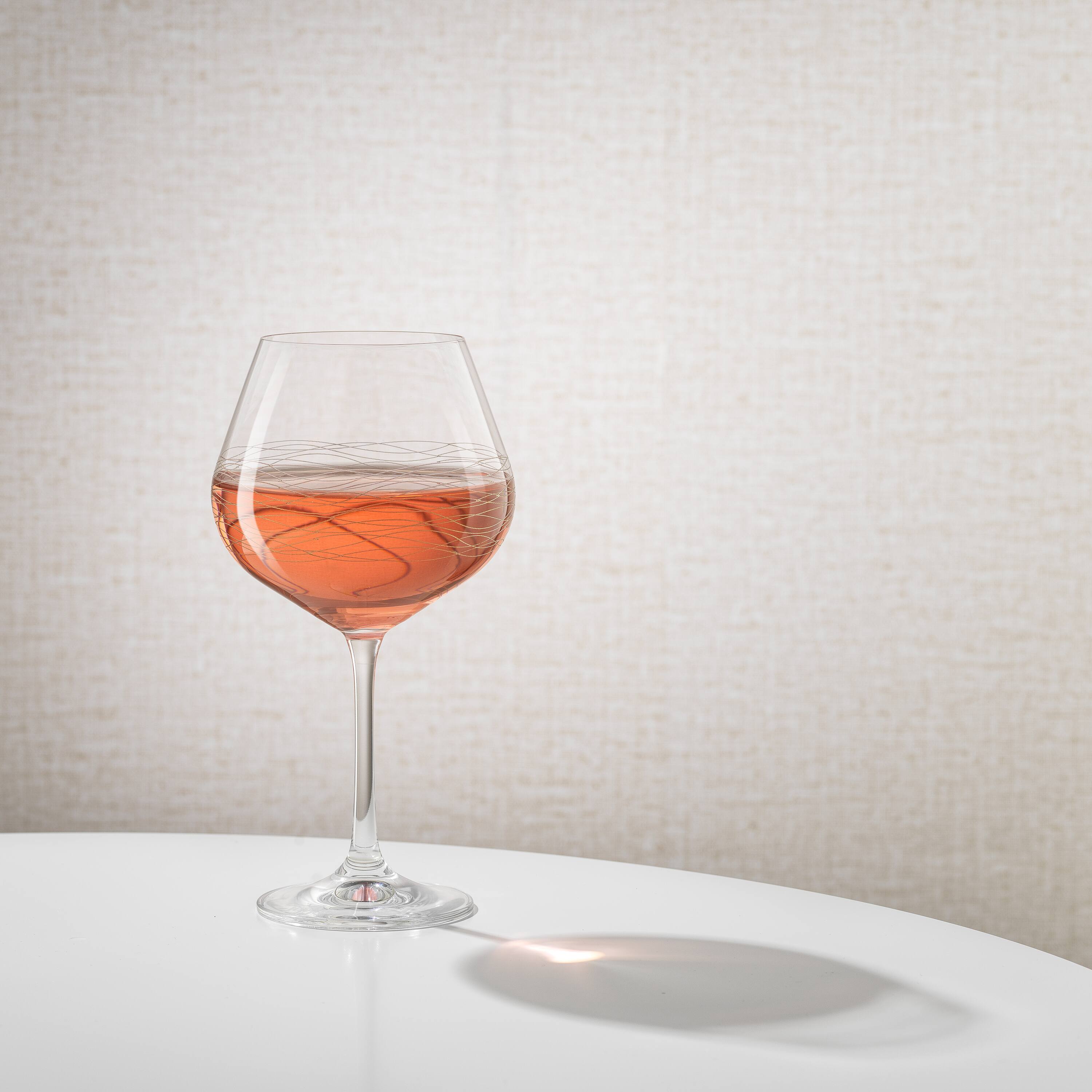 JoyJolt® Golden Royale 21oz. Crystal Round Red Wine Goblets, 2ct.