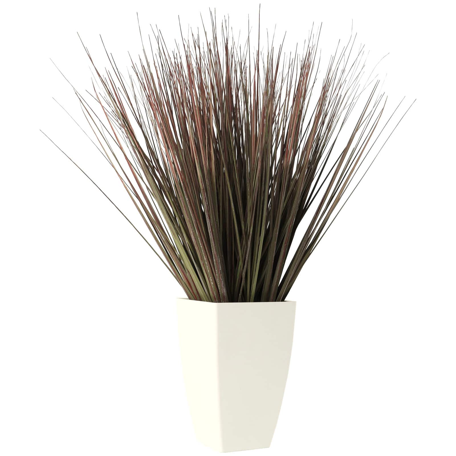 2ft. Onion Grass Artificial Plant with White Pot