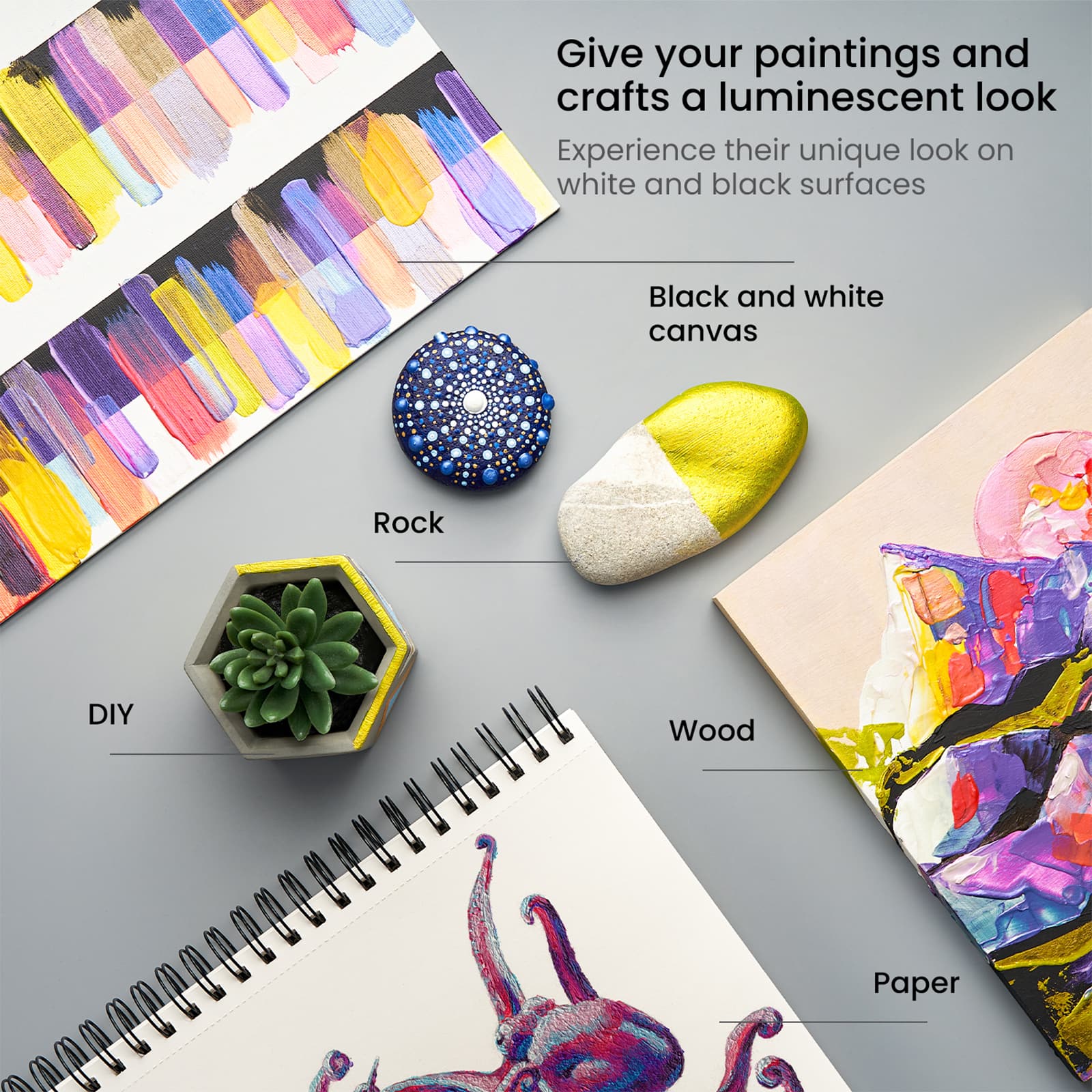 Arteza® 10 Color Iridescent Acrylic Paint Set