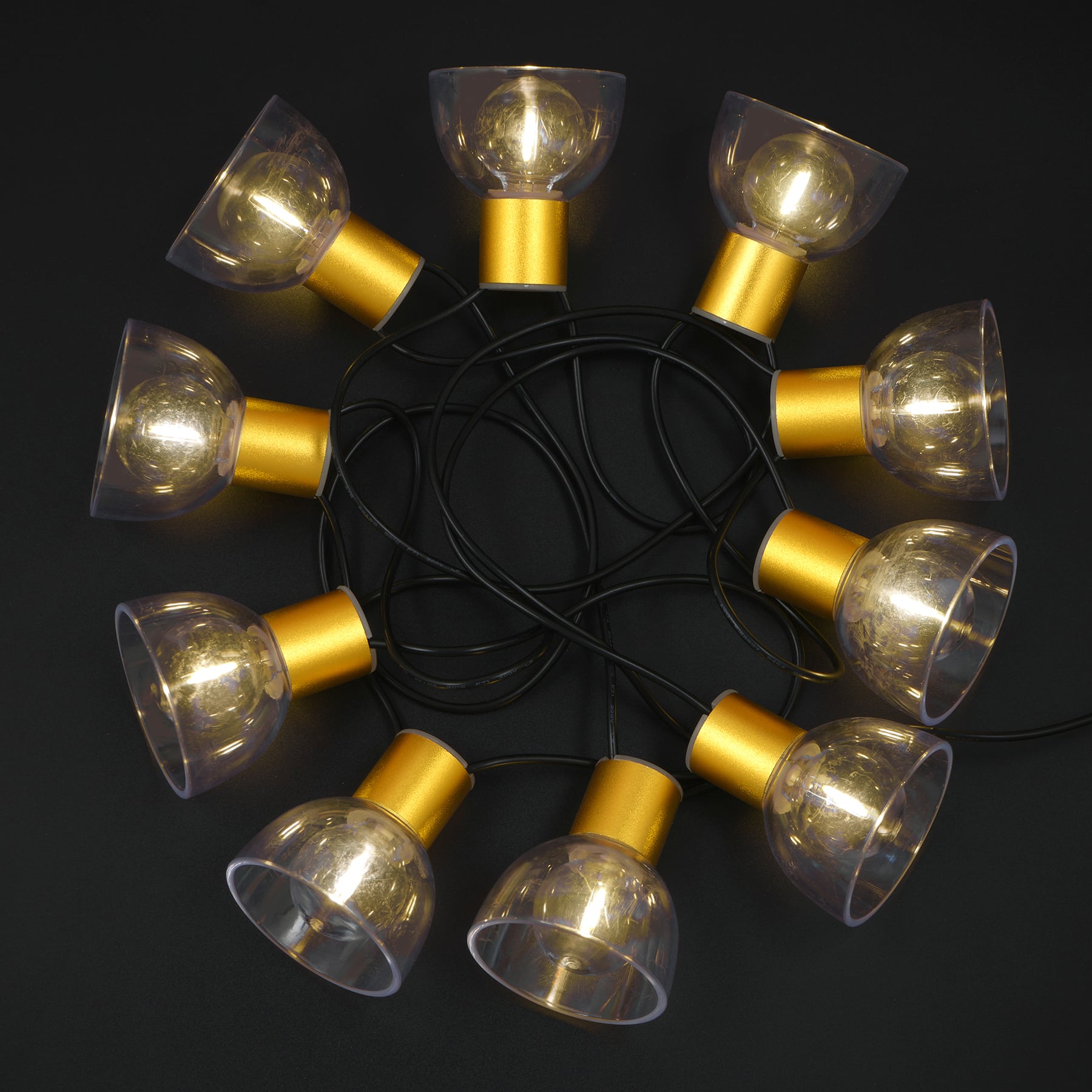 10ct. Gold Solar LED String Lights by Ashland®