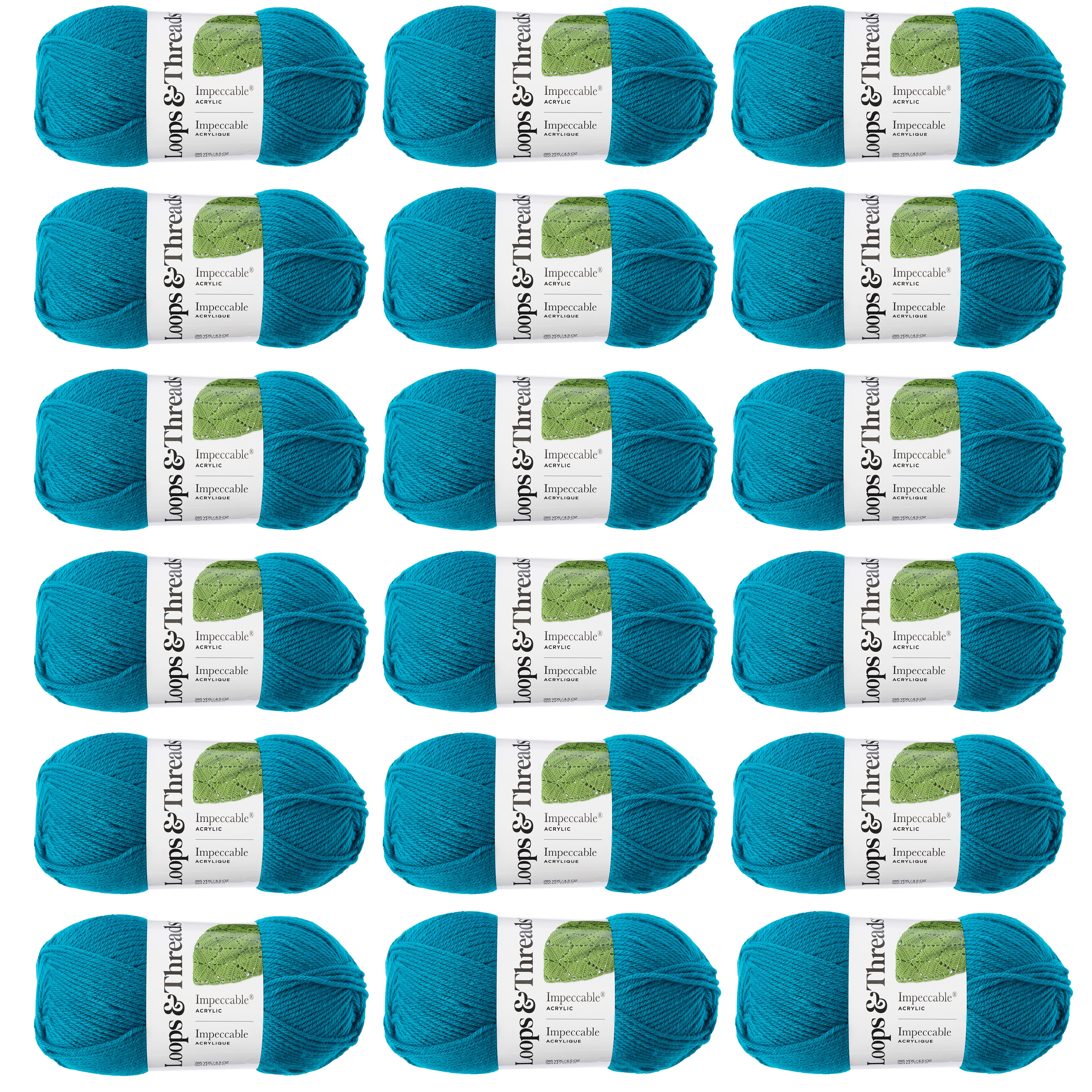18 Pack: Impeccable® Solid Yarn by Loops & Threads®
