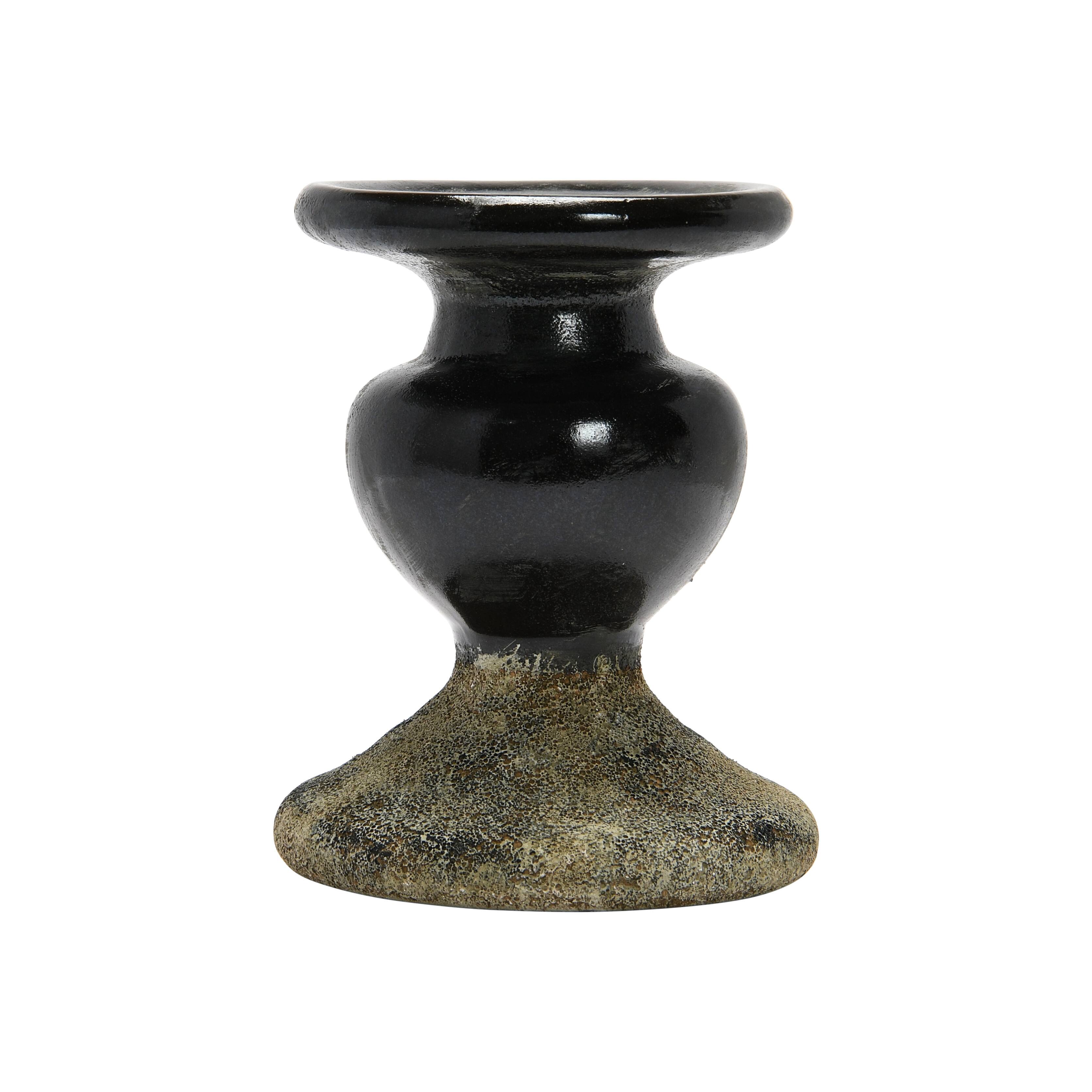 Hello Honey® 6.5" 2-Tone Sculptural Terra Cotta Candle Holder