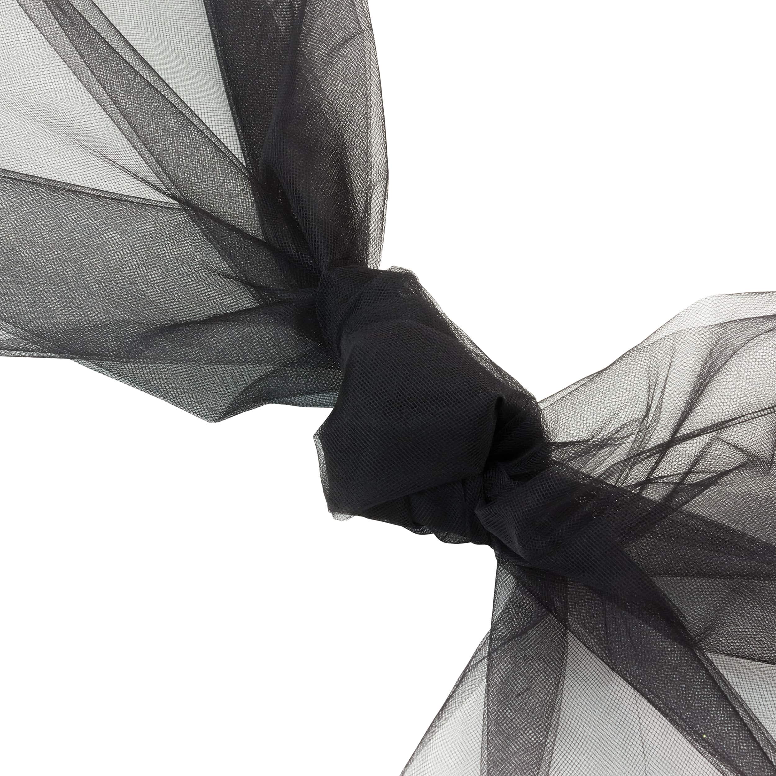 25 yd. Full Bolt: Wyla Black Matte Tulle Fabric
