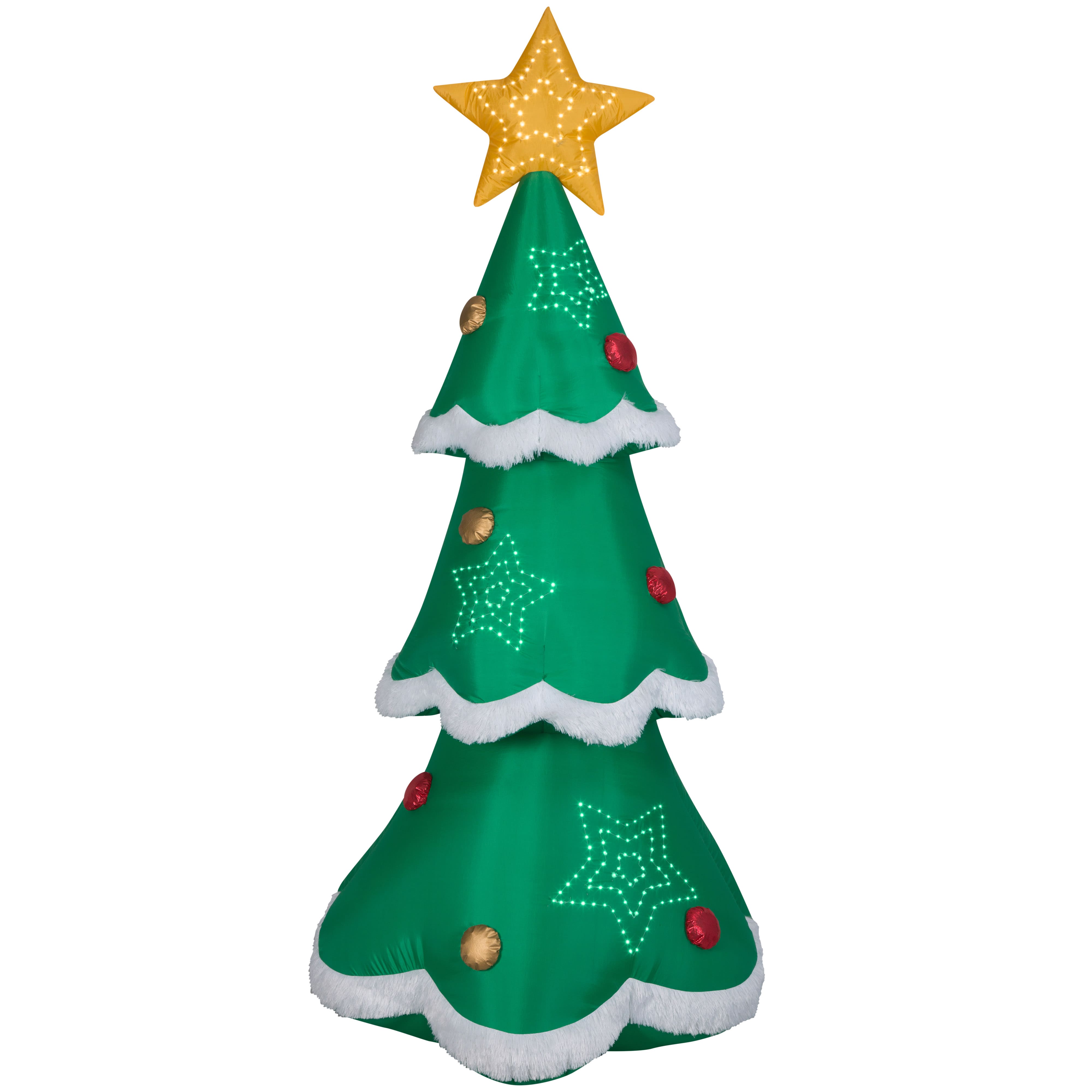 7.5ft. Lightshow Airblown&#xAE; Inflatable Mixed Media Sewn-In Micro LED Christmas Tree