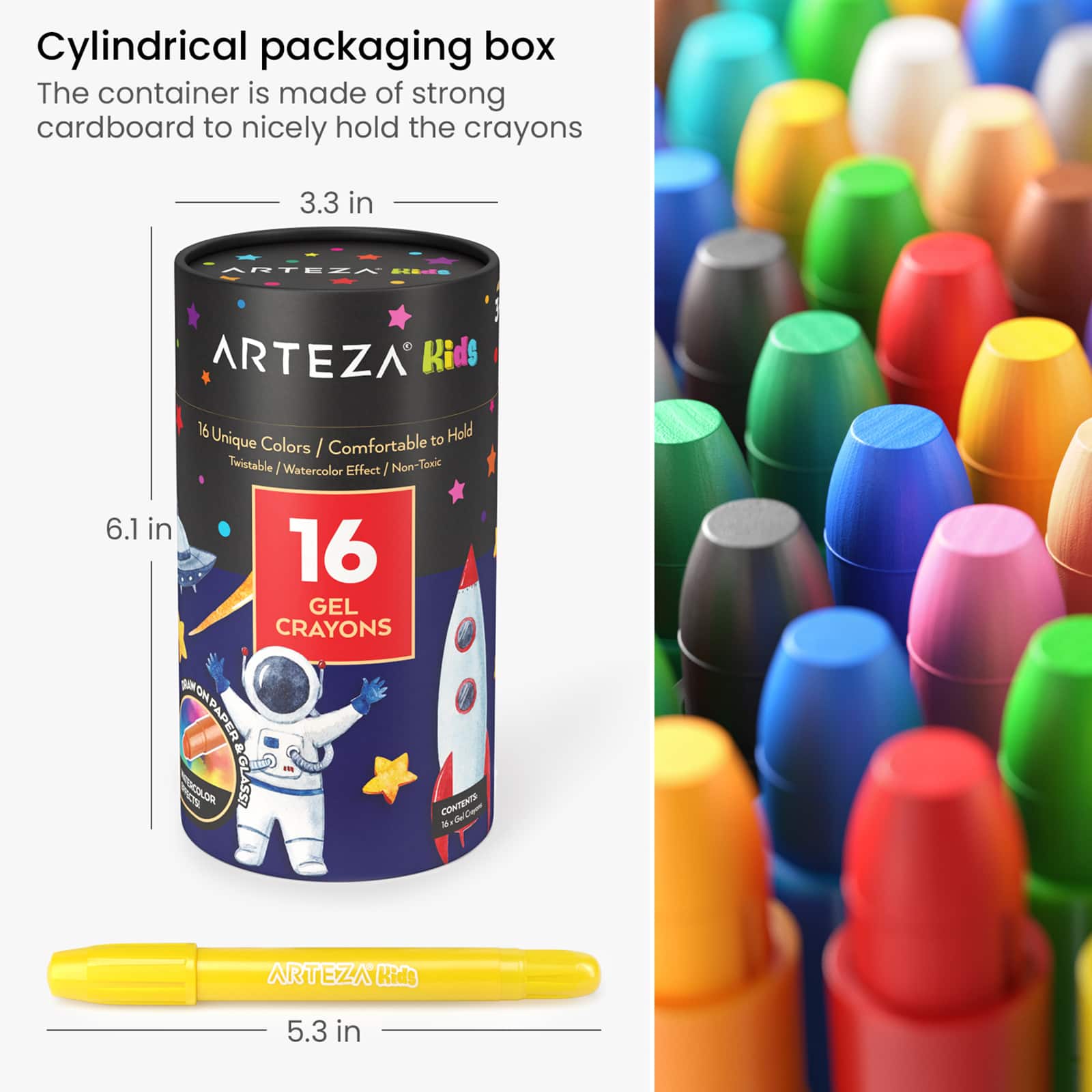 Arteza&#xAE; Kids Gel Crayons, 16 ct