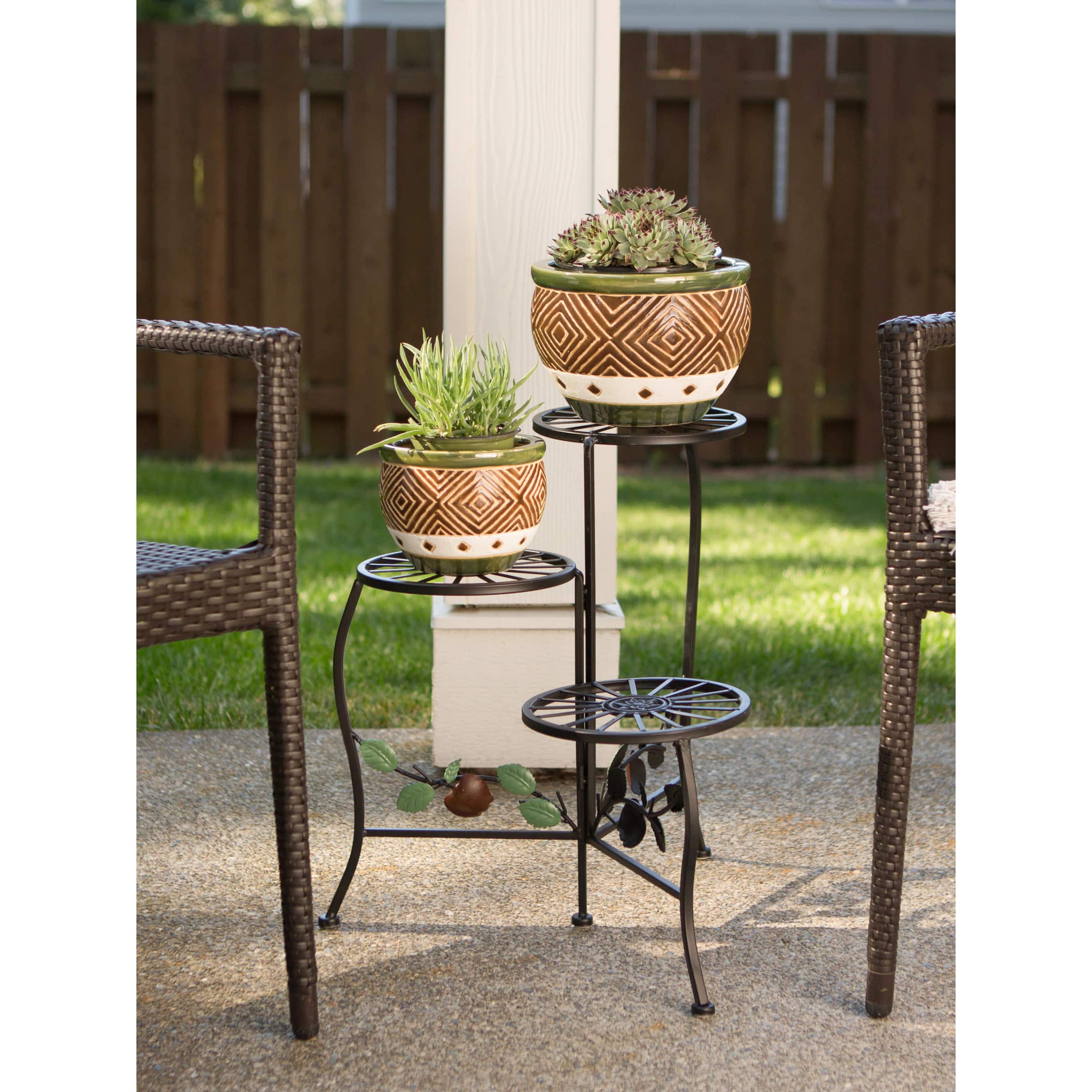 20&#x27;&#x27; Country Apple Plant Stand 