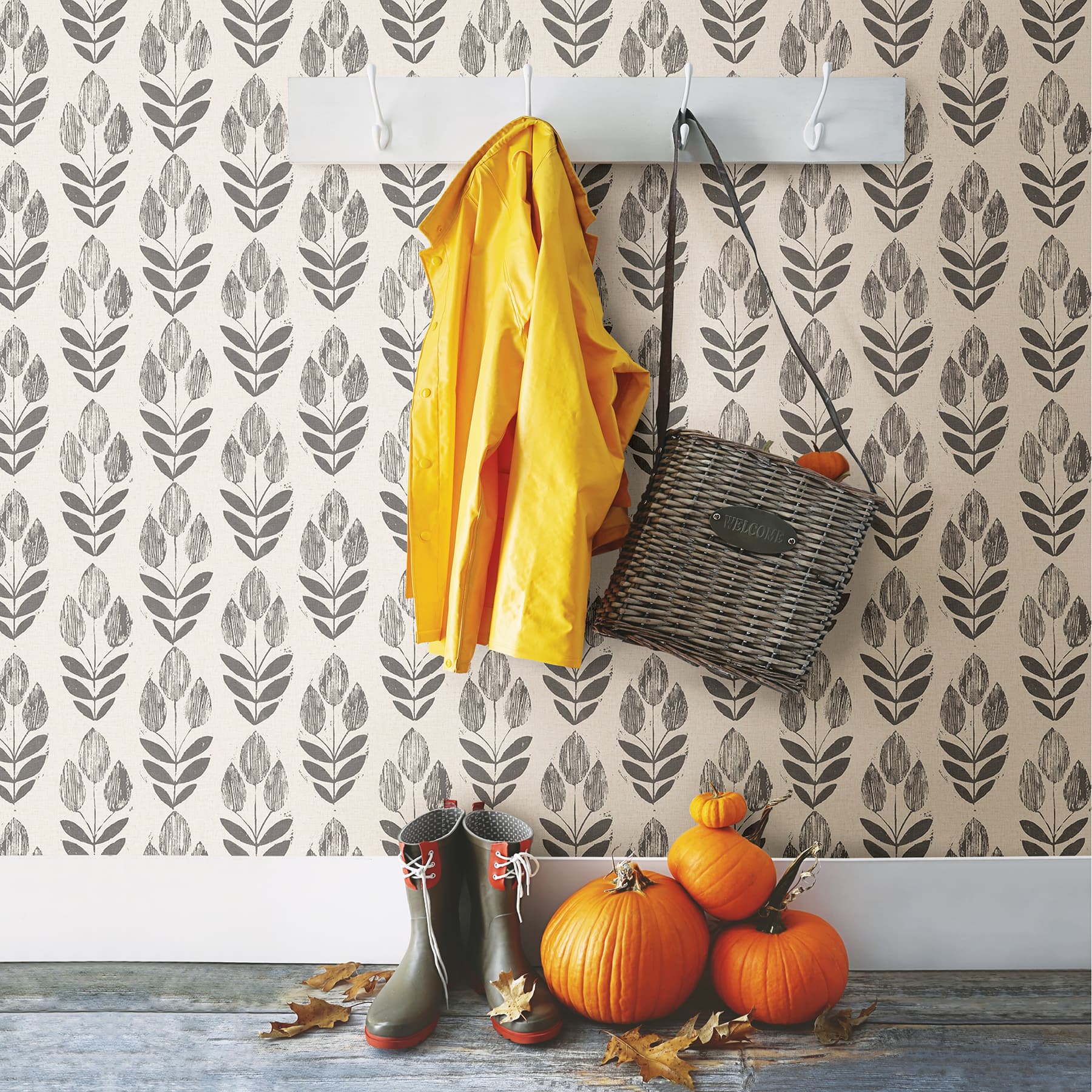 NuWallpaper Folk Tulip Peel &#x26; Stick Wallpaper