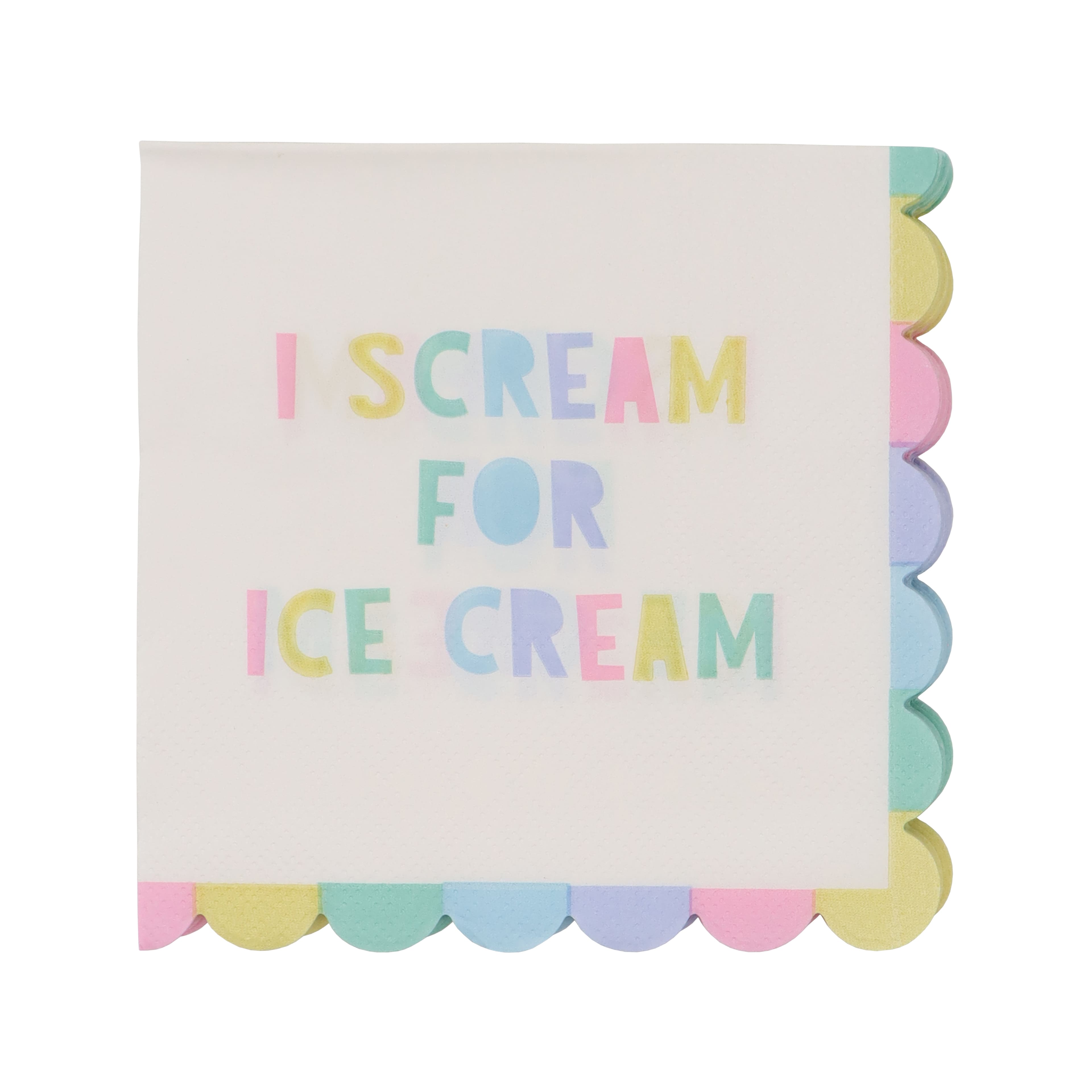 Scream for Ice Cream Paper Beverage Napkins, 20ct. by Celebrate It™