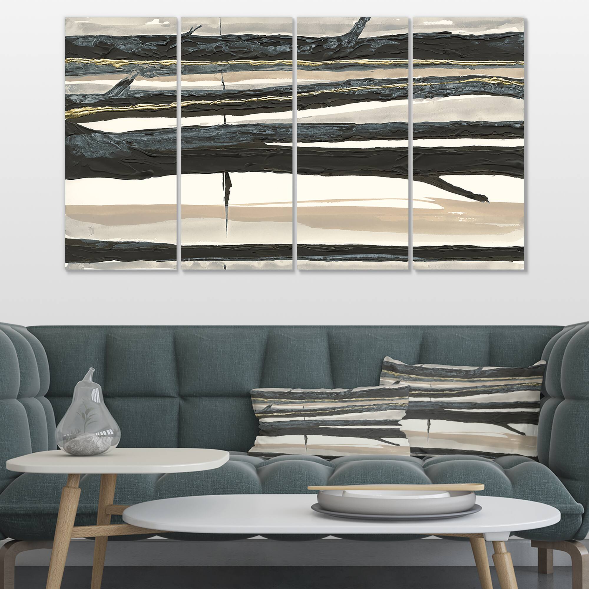 Designart - Forest Silhouette II - Modern Farmhouse Premium Canvas Wall Art