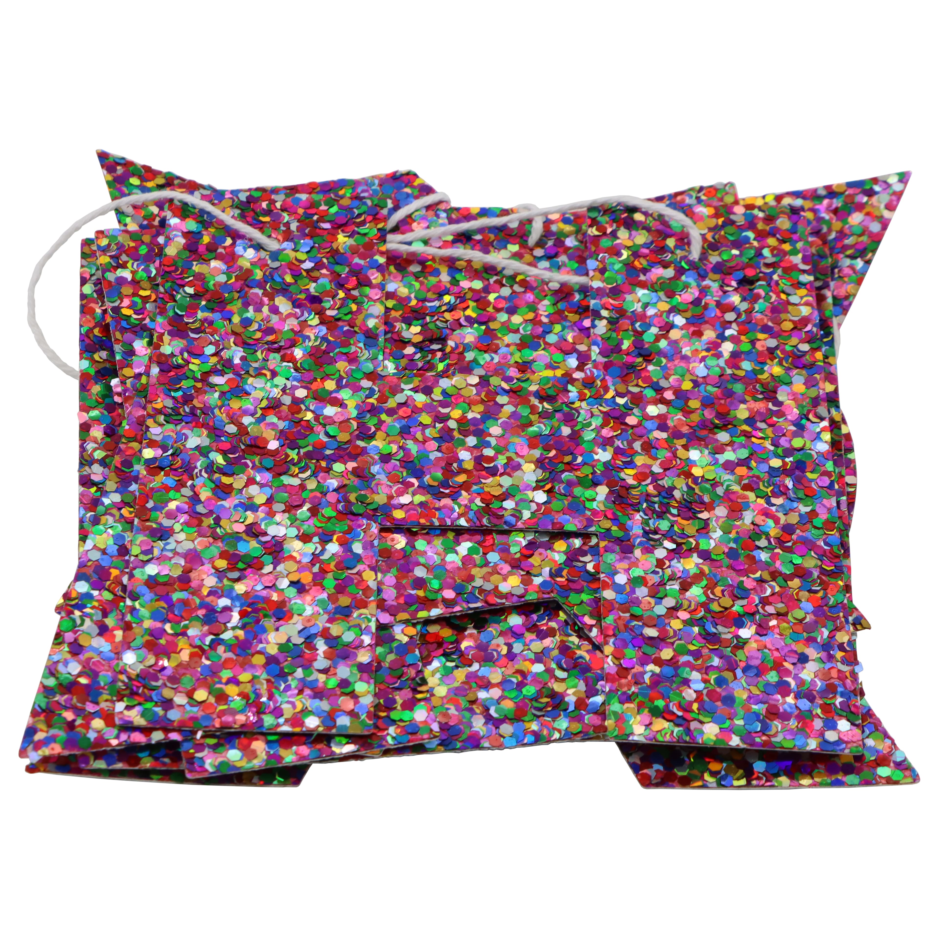 12 Pack: 6ft. Multicolor Glitter Happy Birthday Banner by Celebrate It™