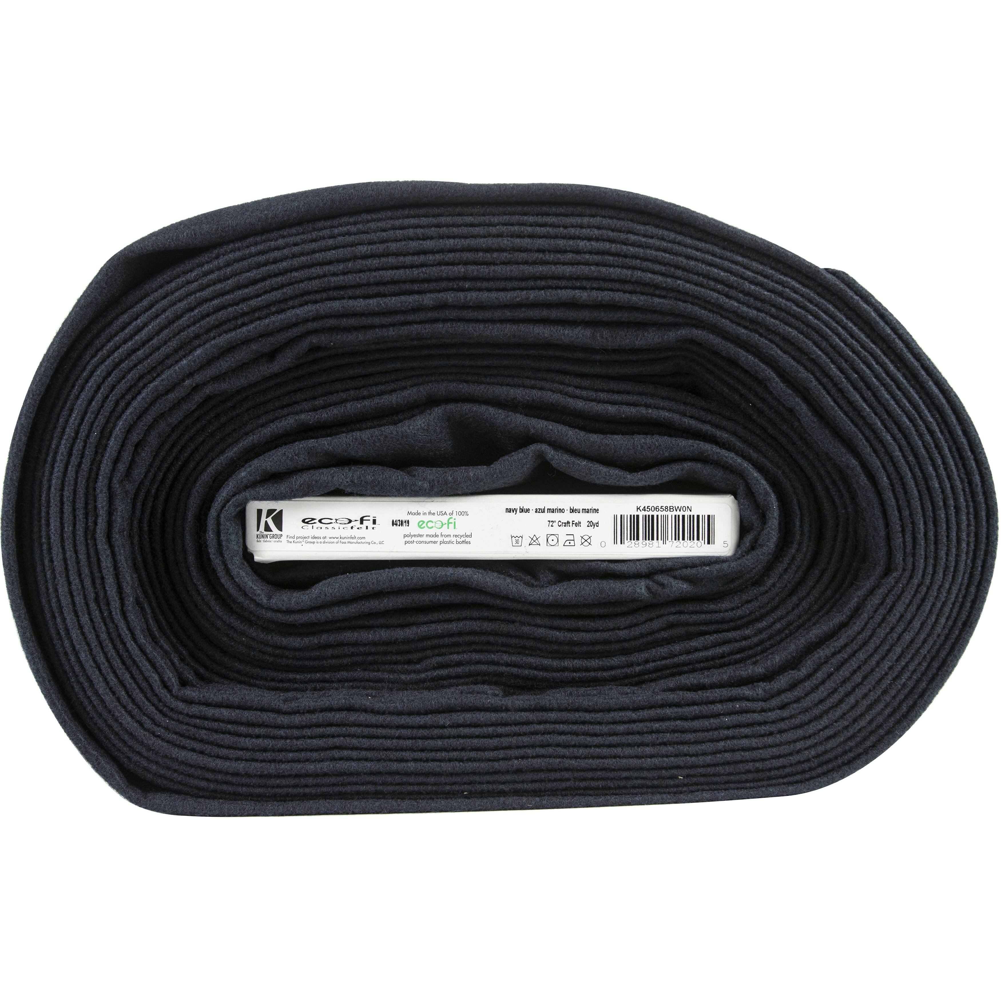 Kunin Rainbow Classic Navy Blue Felt Bolt, 72&#x22; x 20yd.