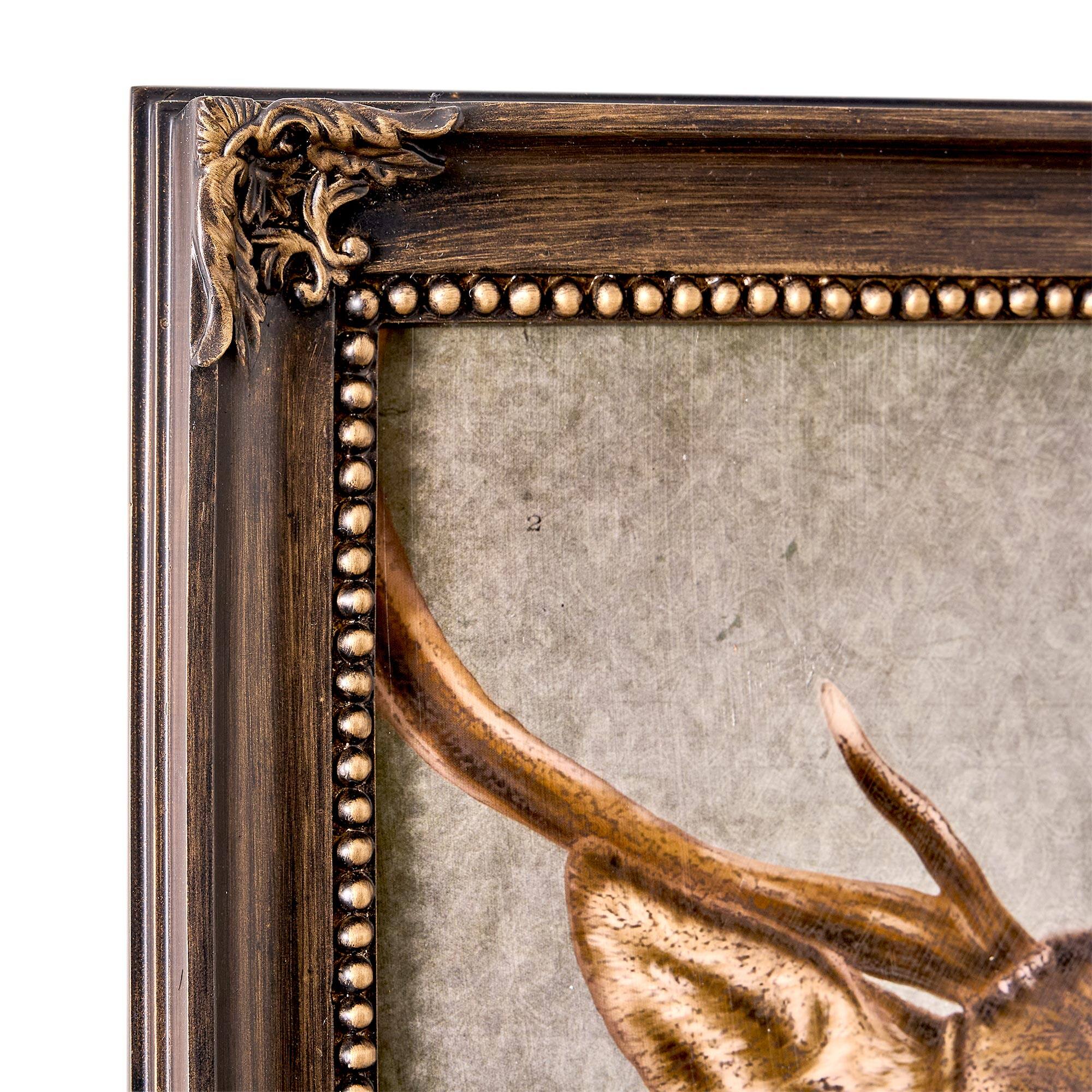American Art Decor Deer John Ornate Framed Bar Wall Decor - 16.87&#x22; x 13.75&#x22; x 1&#x22;